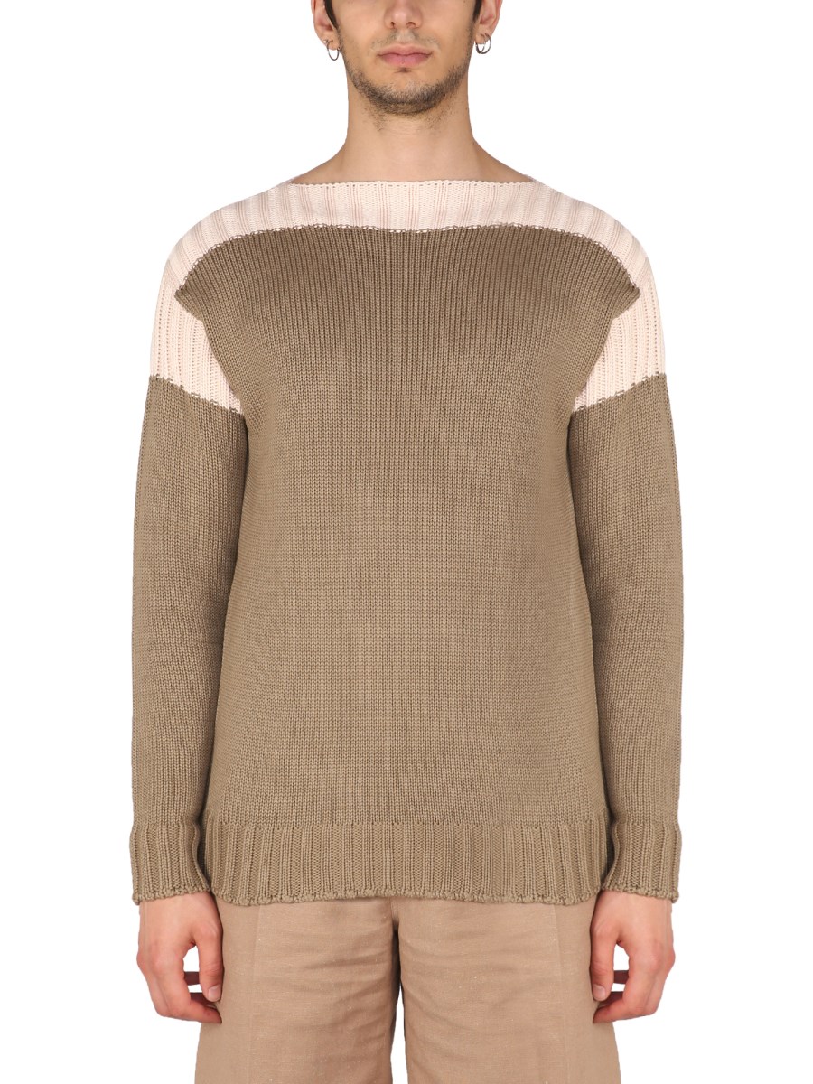 FENDI MAGLIA IN COTONE E CASHMERE