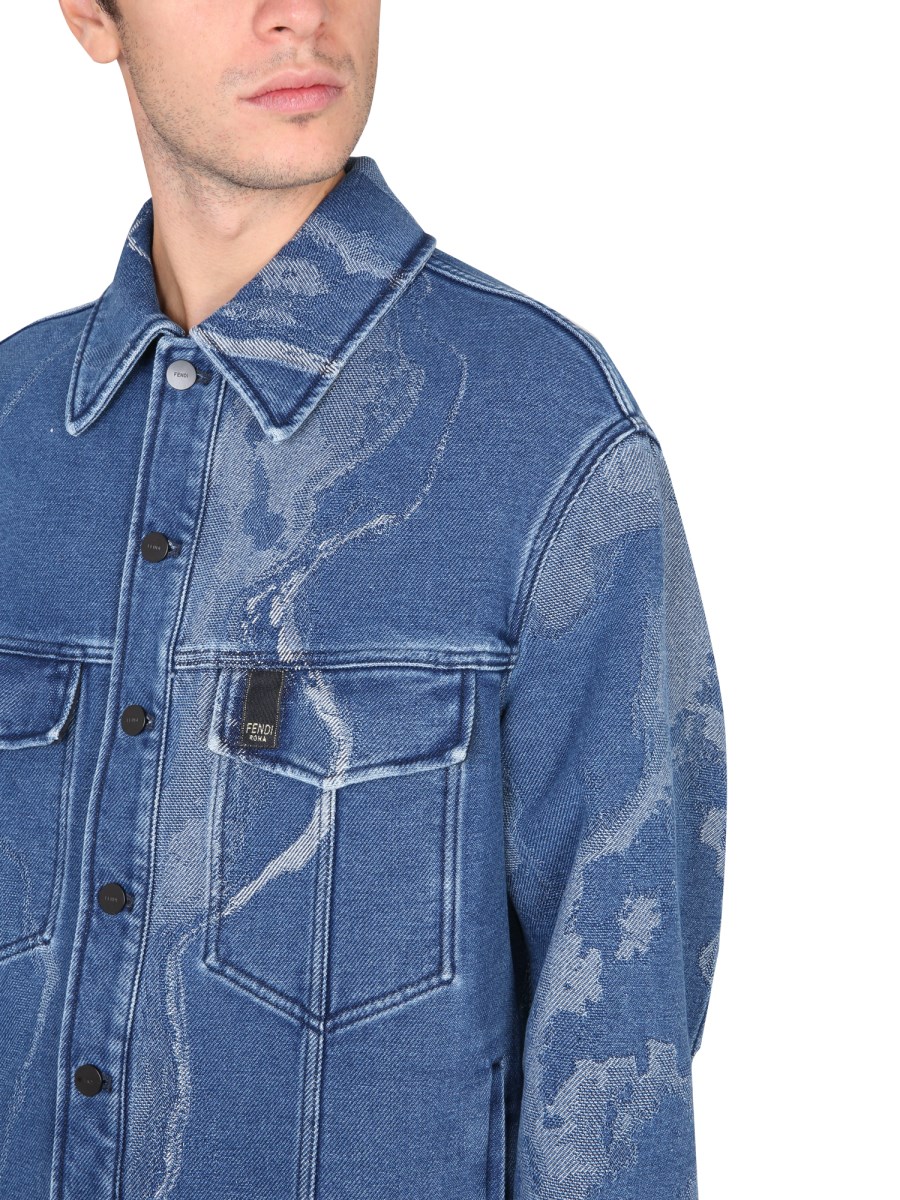 Fendi denim jacket on sale mens