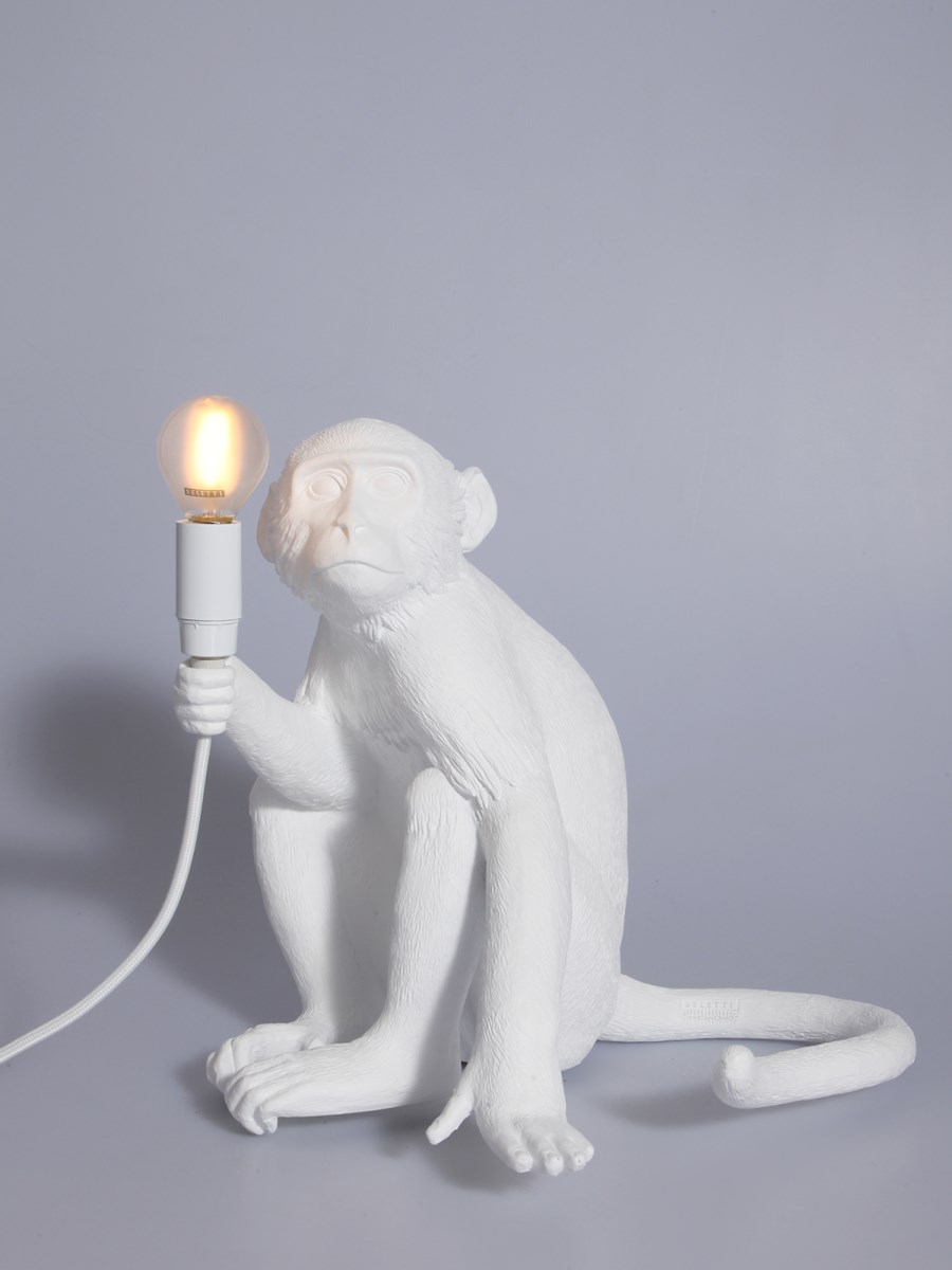 SELETTI LAMPADA THE MONKEY SITTING VERSIONE DA TERRA