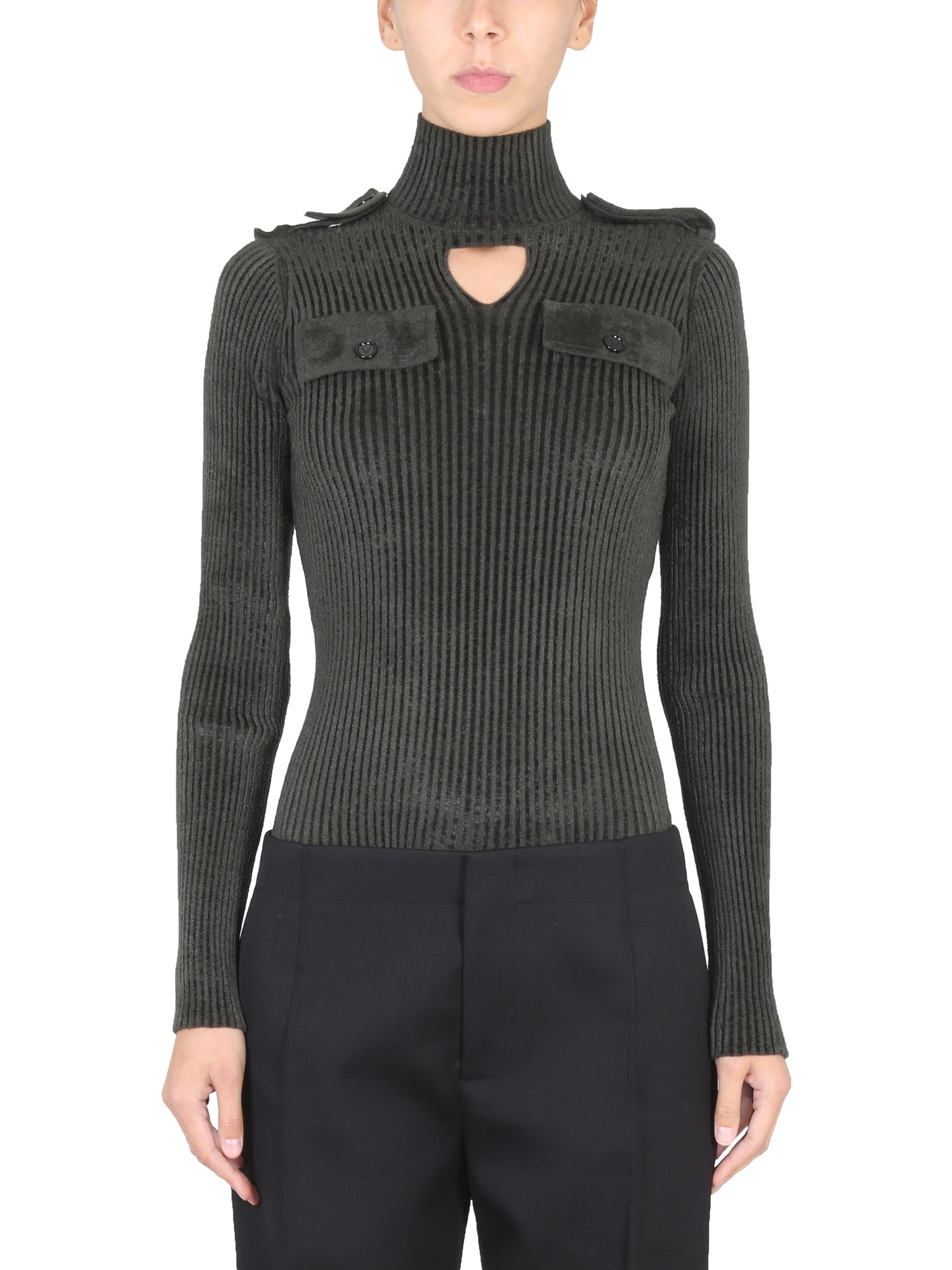 Bottega Veneta Maglia Military In Green