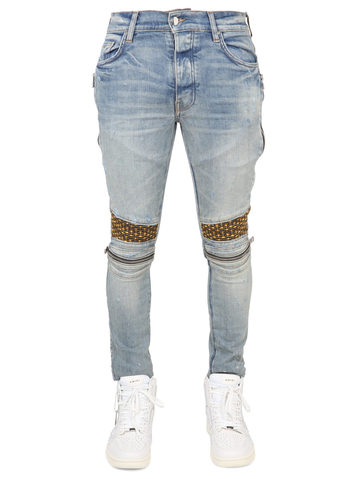 amiri jeans con zip