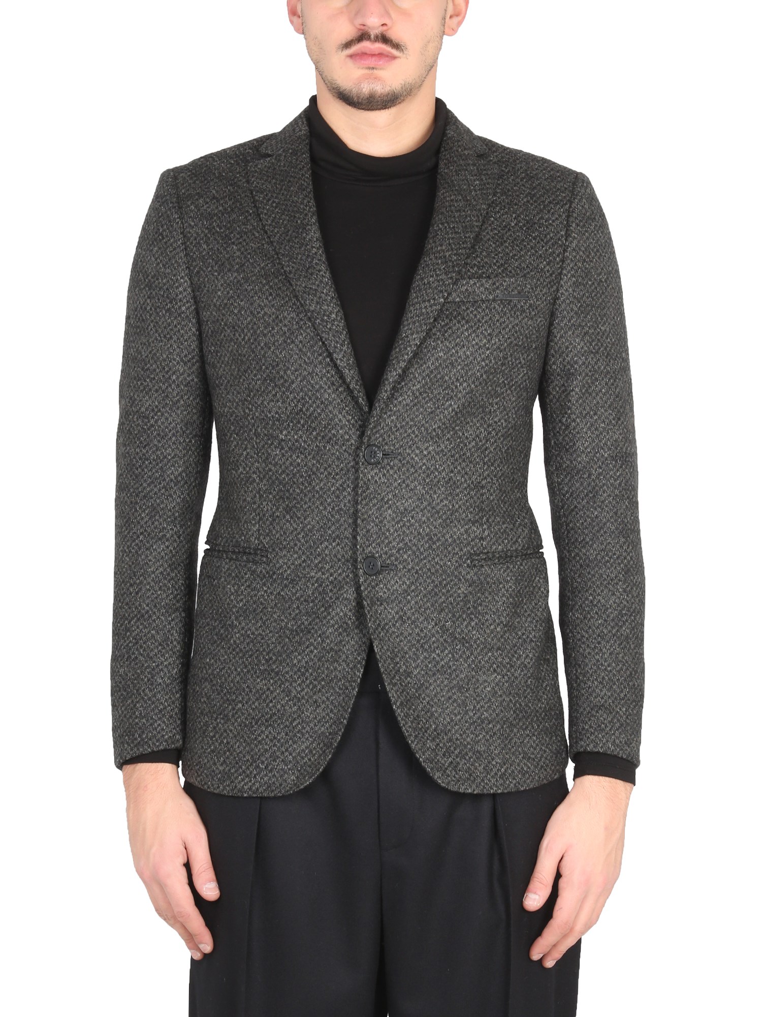 Shop Tonello Single-breasted Jacket In Grey