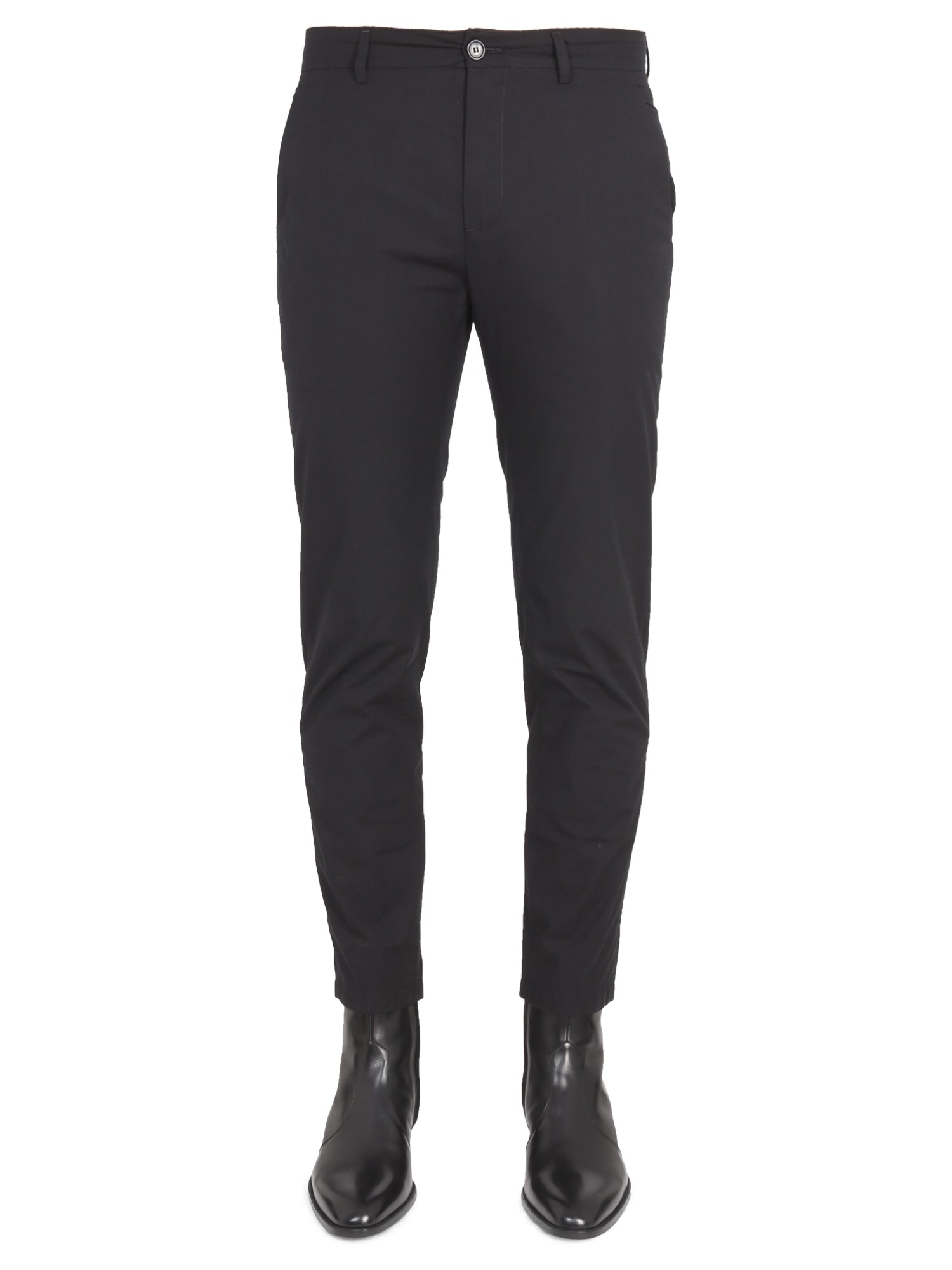 Shop Department Five Pants With Logo Patch In Black