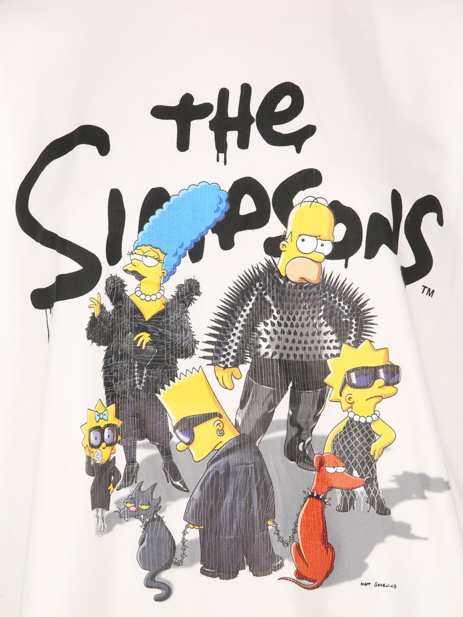 BALENCIAGA - THE SIMPSONS COTTON T-SHIRT - Eleonora Bonucci