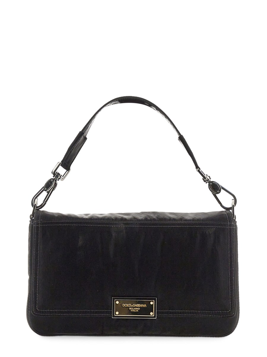 DOLCE & GABBANA BORSA IN NYLON CON TARGHETTA LOGATA