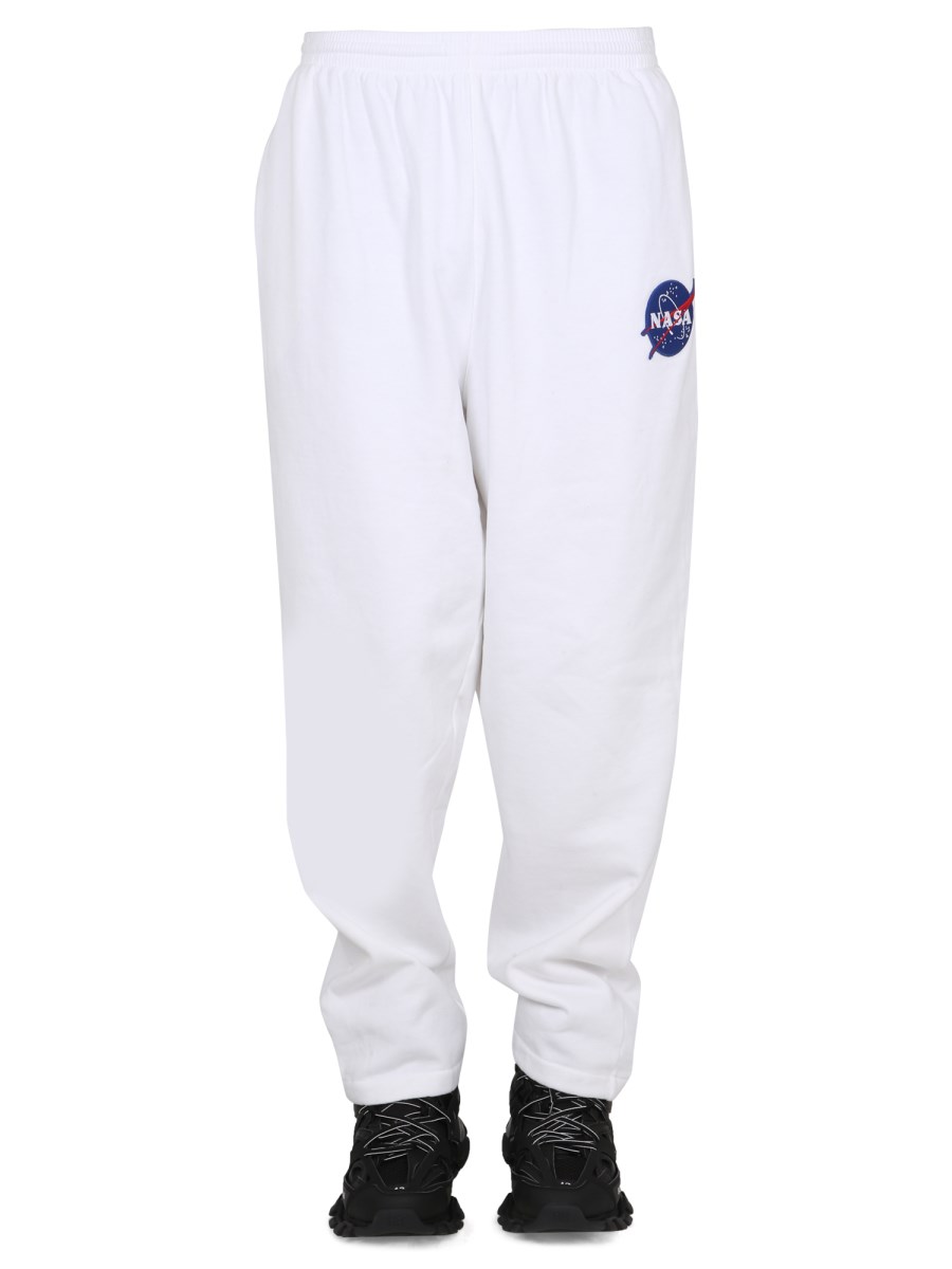 BALENCIAGA PANTALONE JOGGER IN COTONE CON PATCH