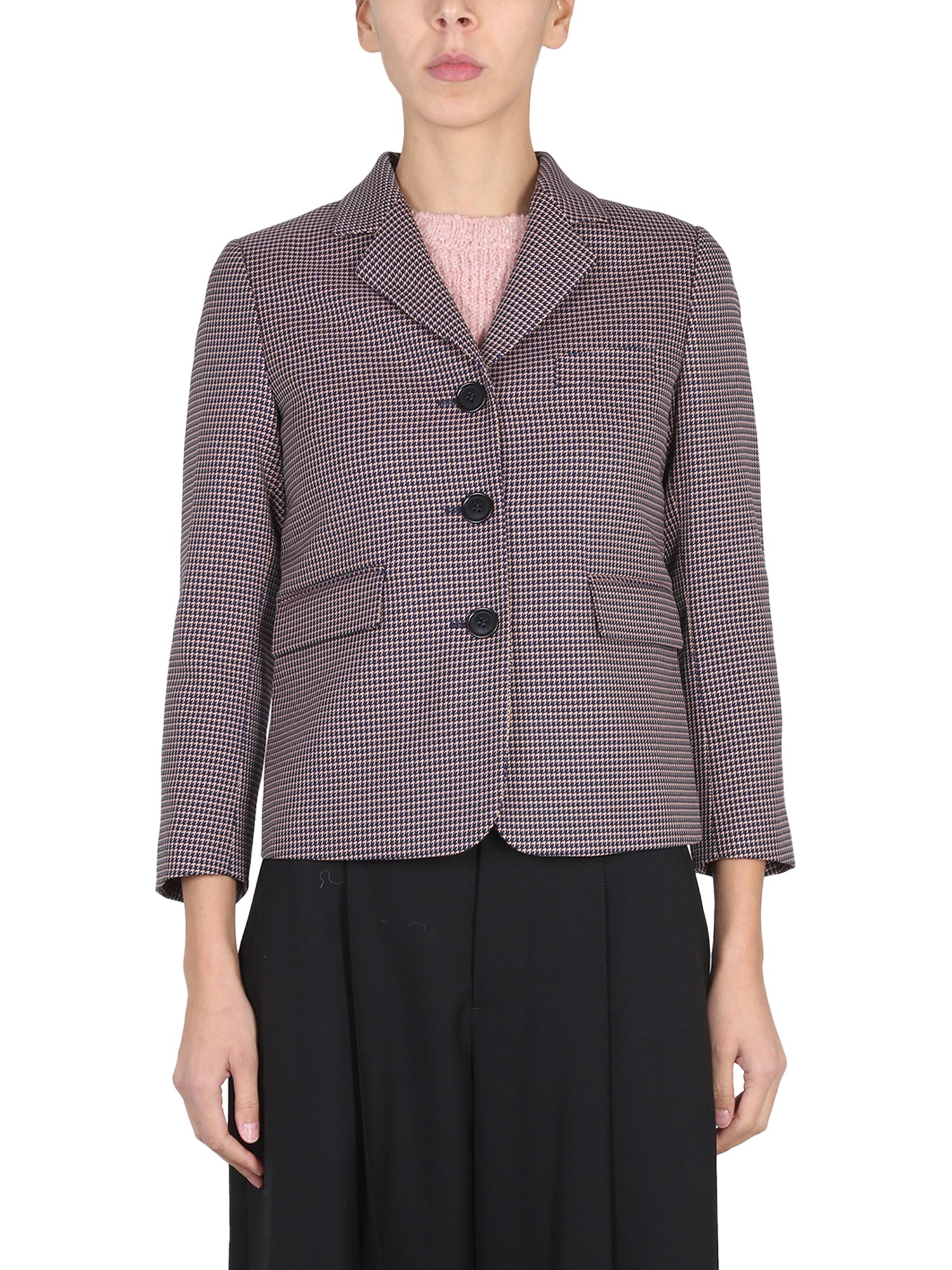 Aspesi Single-breasted Blazer In Black