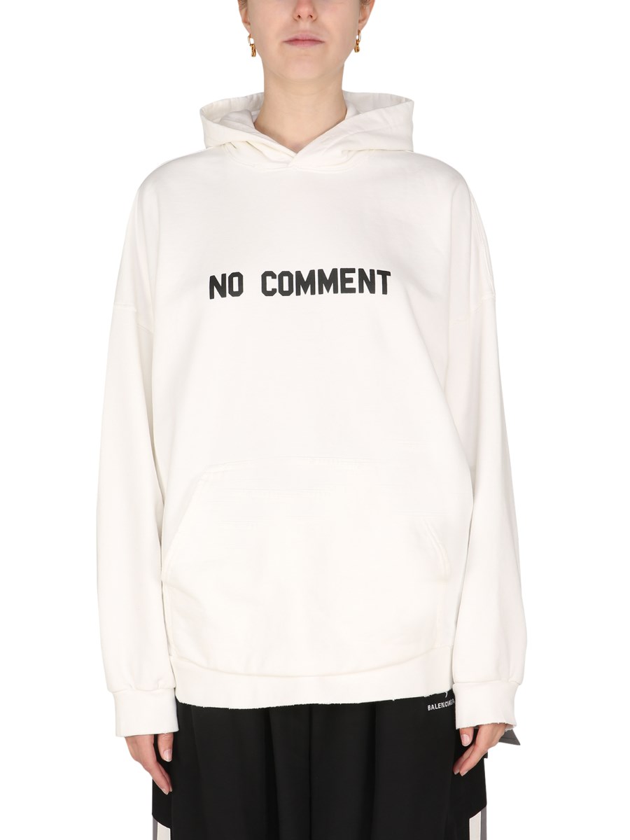 ヘルシ価格 Balenciaga NO COMMENT hoodie | www.kunalsf1blog.com