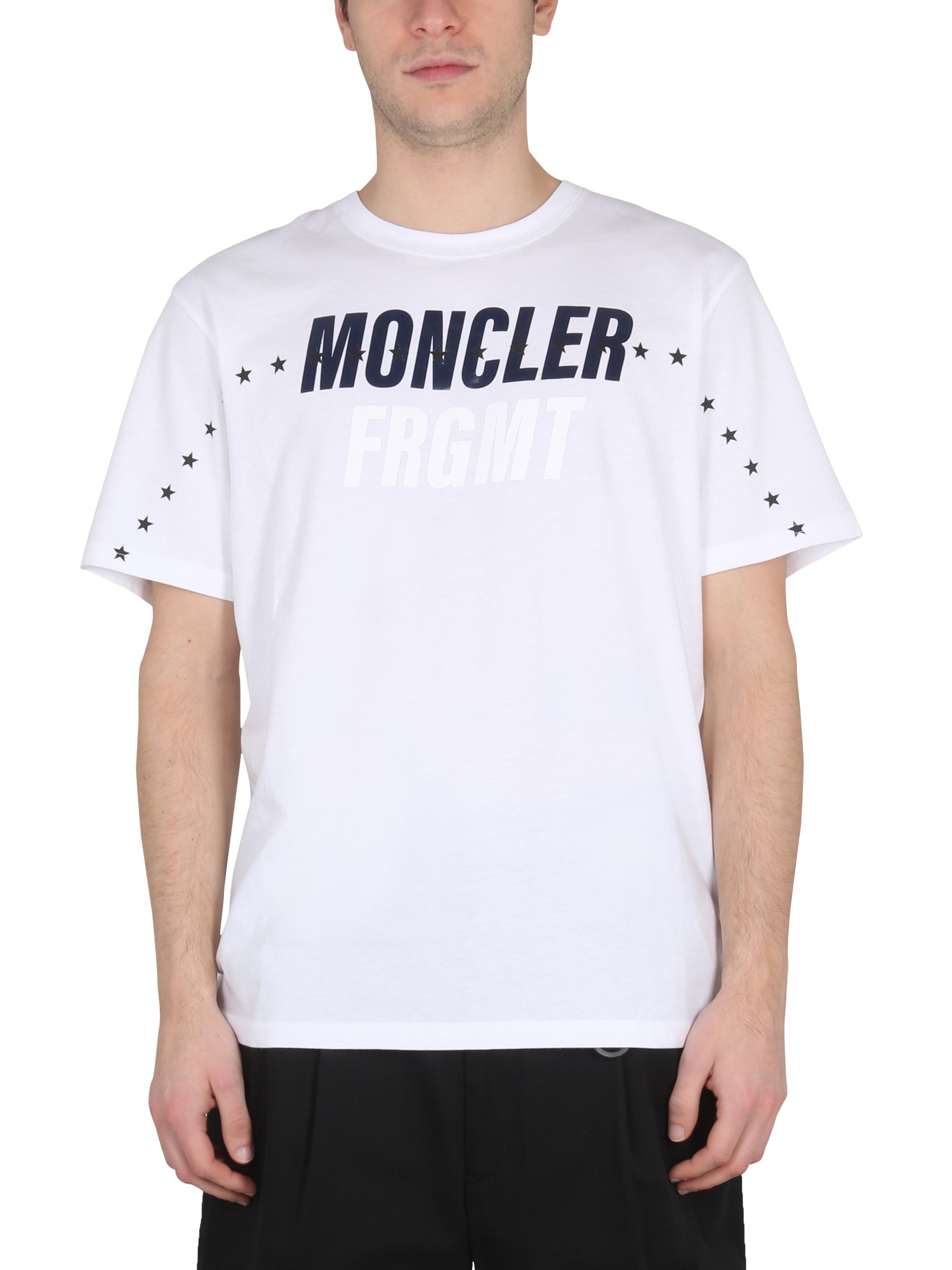 moncler genius t-shirt with logo 7 moncler frgmt hiroshi fujiwara