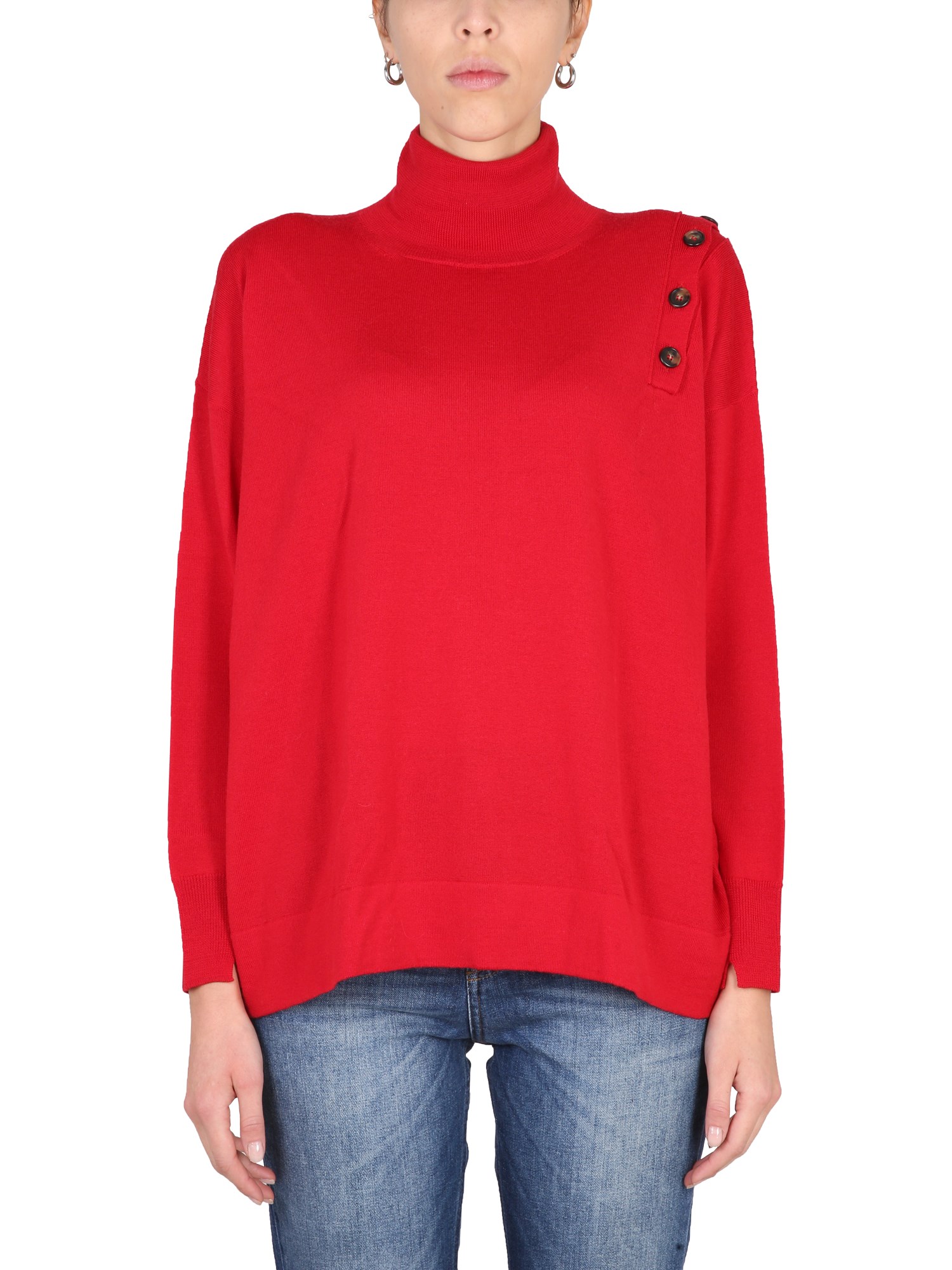 Shop Stefano Mortari Turtleneck Shirt In Red