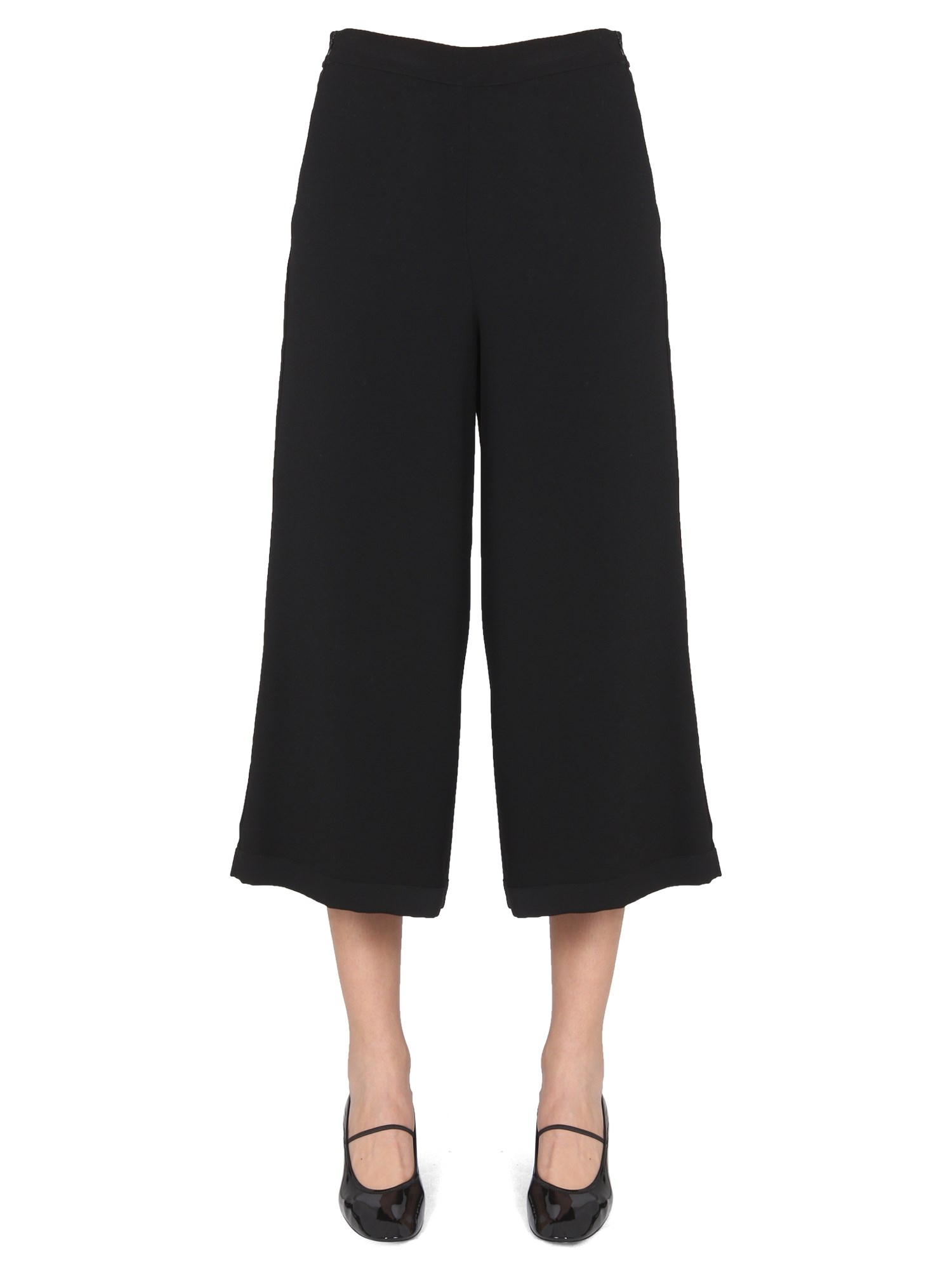 Shop Stefano Mortari Cropped Pants In Black