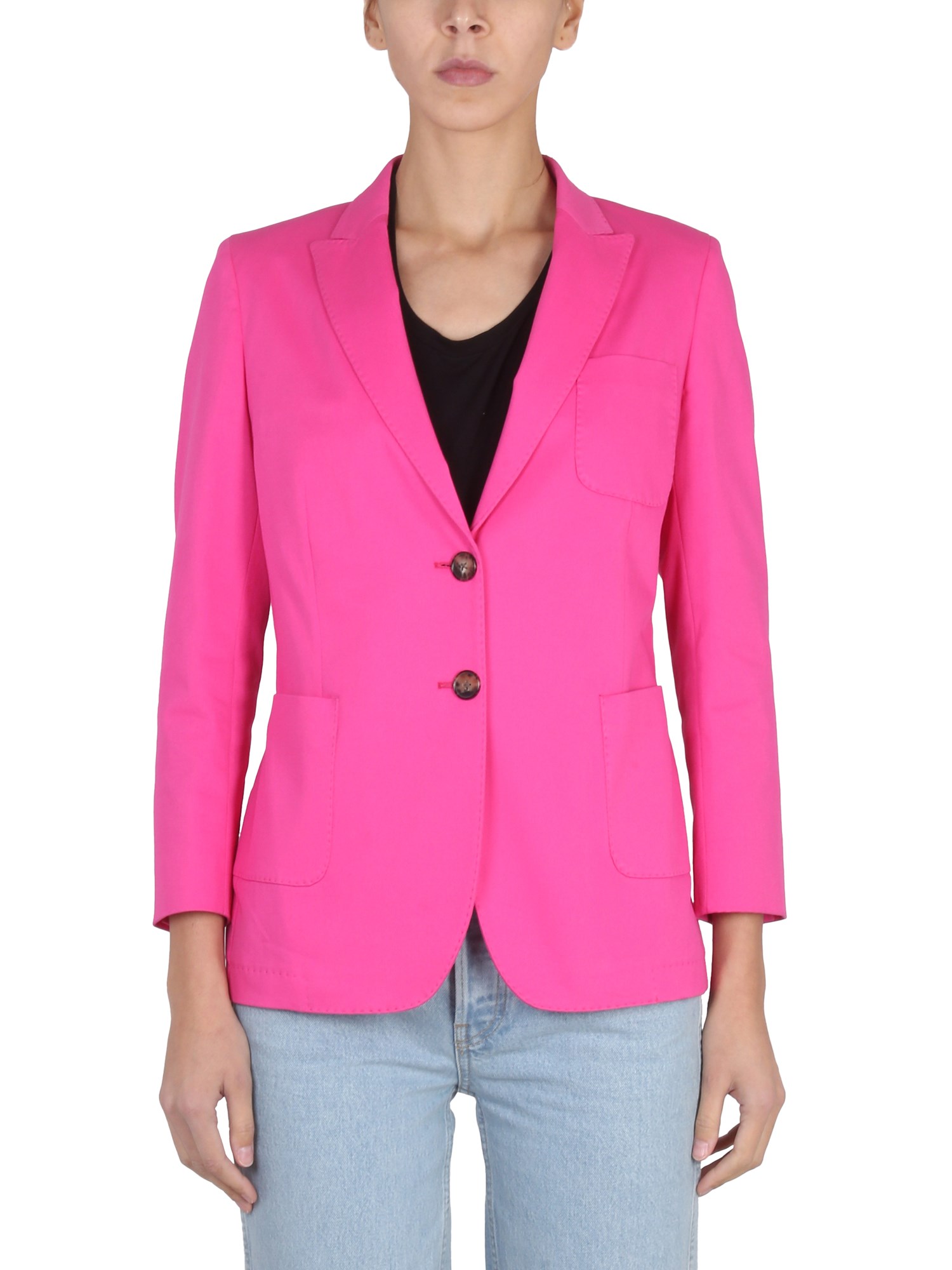 Shop Saulina Adelaide Jacket In Fuchsia