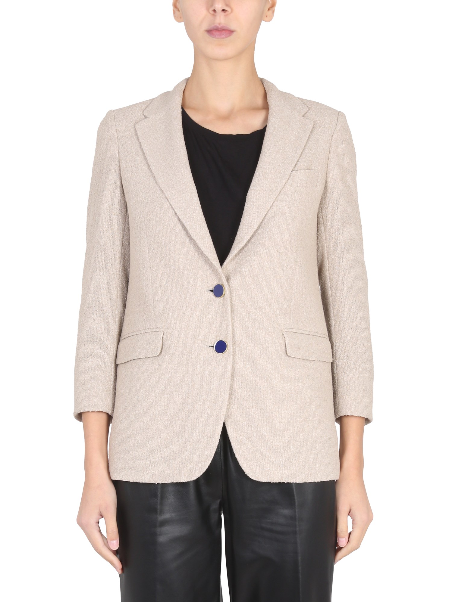Saulina Antonia Button Jacket In Pink