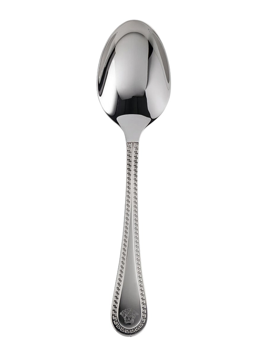 ROSENTHAL MEETS VERSACE CUCCHIAIO DESSERT GRECA STAINLESS STEEL