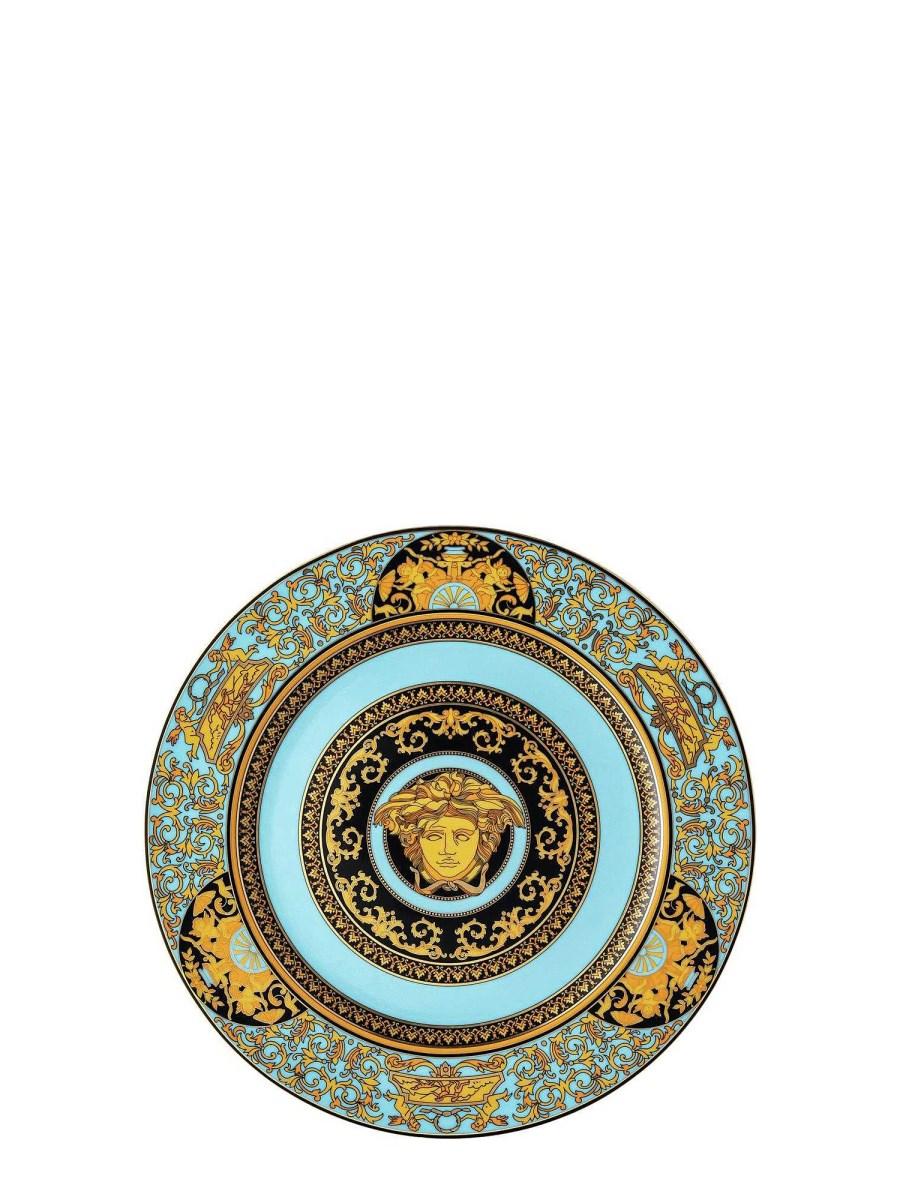 ROSENTHAL MEETS VERSACE PIATTO SEGNAPOSTO 30 CM MEDUSA CELESTE