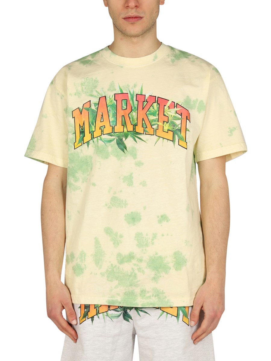 MARKET T-SHIRT IN JERSEY DI COTONE CON STAMPA LOGO