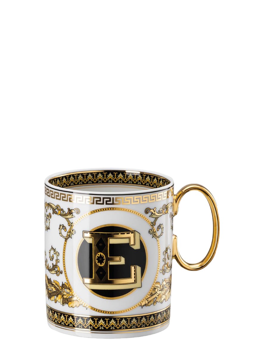 ROSENTHAL MEETS VERSACE MUG IN PORCELLANA VIRTUS ALPHABET A