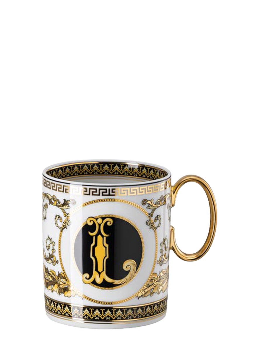 ROSENTHAL MEETS VERSACE MUG IN PORCELLANA VIRTUS ALPHABET L