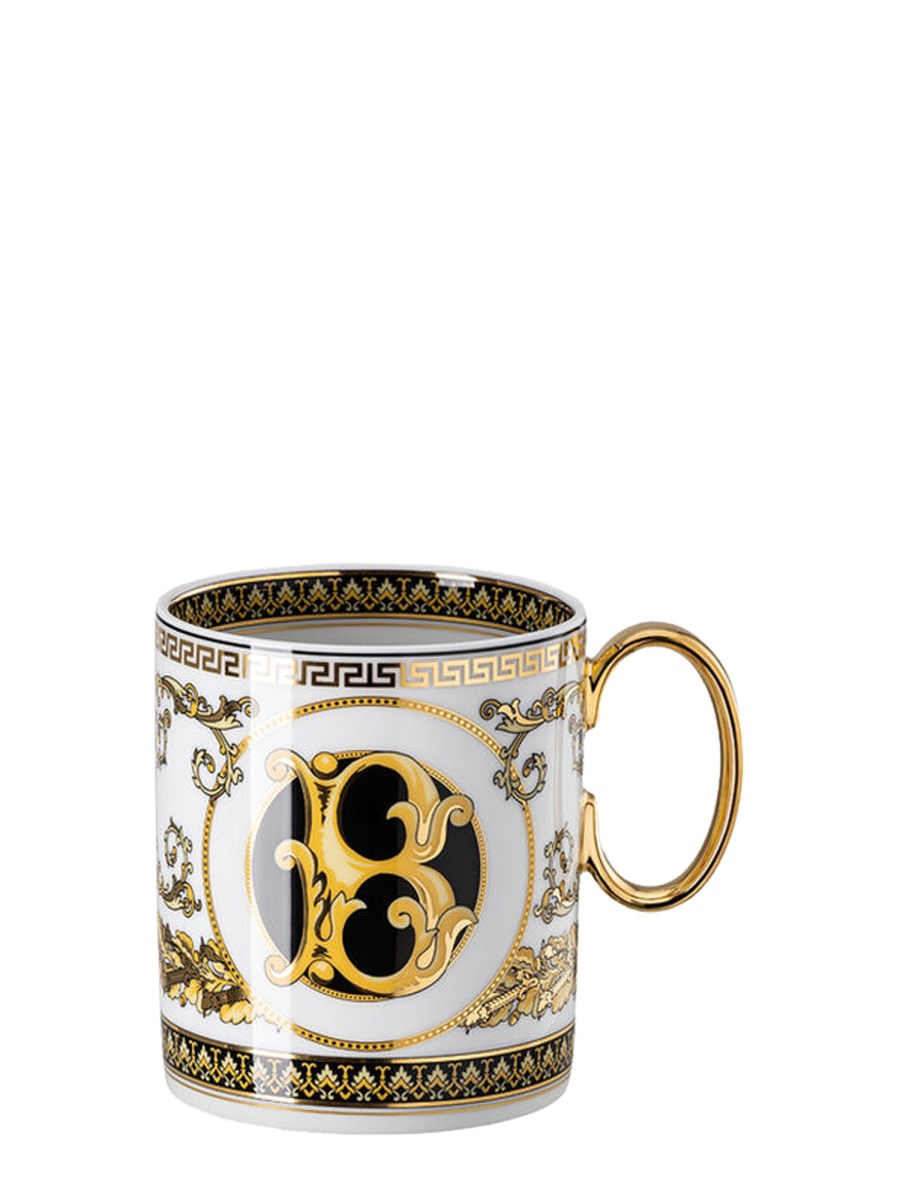 ROSENTHAL MEETS VERSACE MUG IN PORCELLANA VIRTUS ALPHABET B