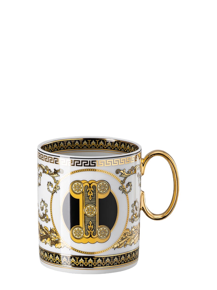 ROSENTHAL MEETS VERSACE MUG IN PORCELLANA VIRTUS ALPHABET I