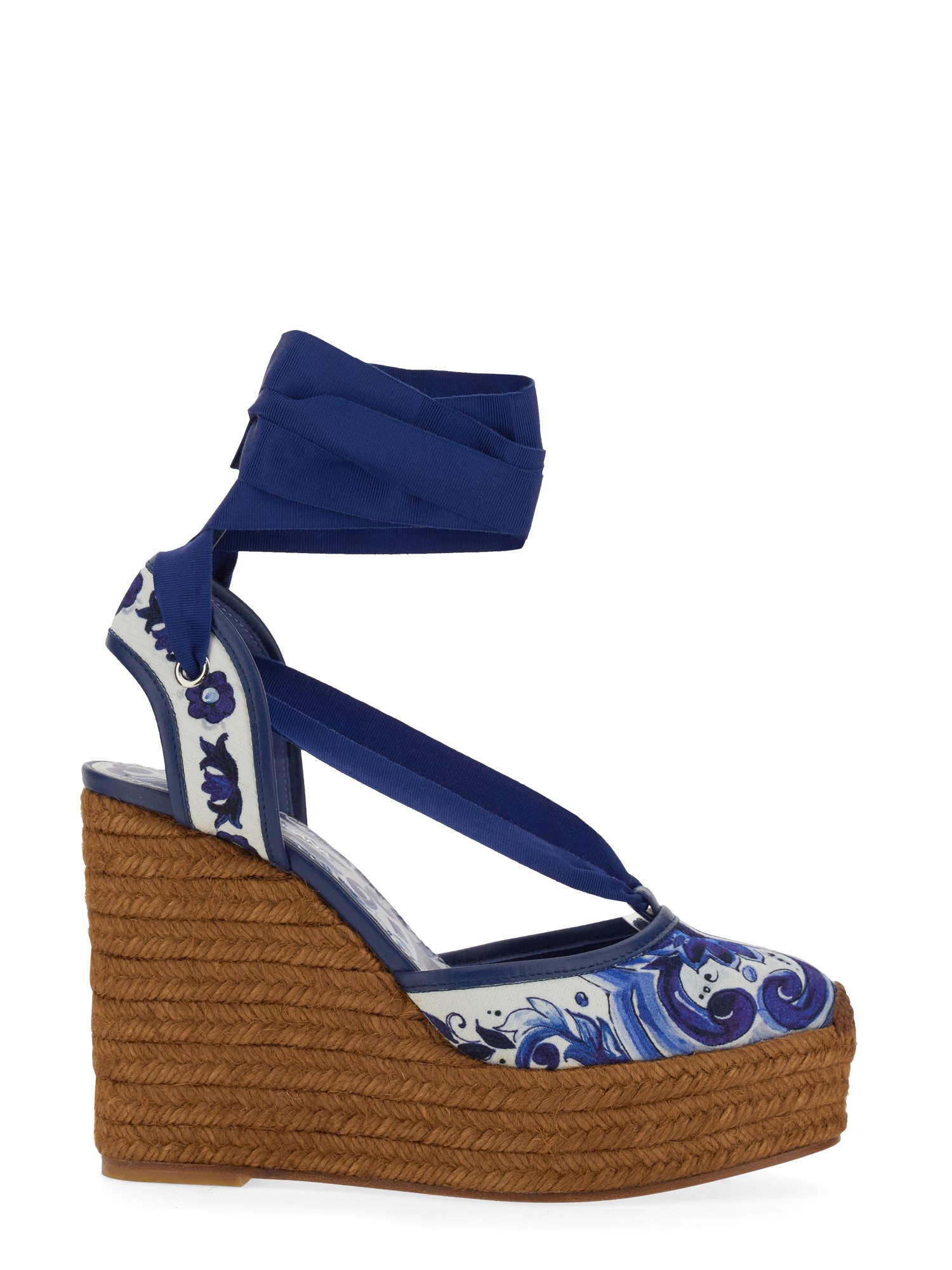 DOLCE & GABBANA FABRIC WEDGE