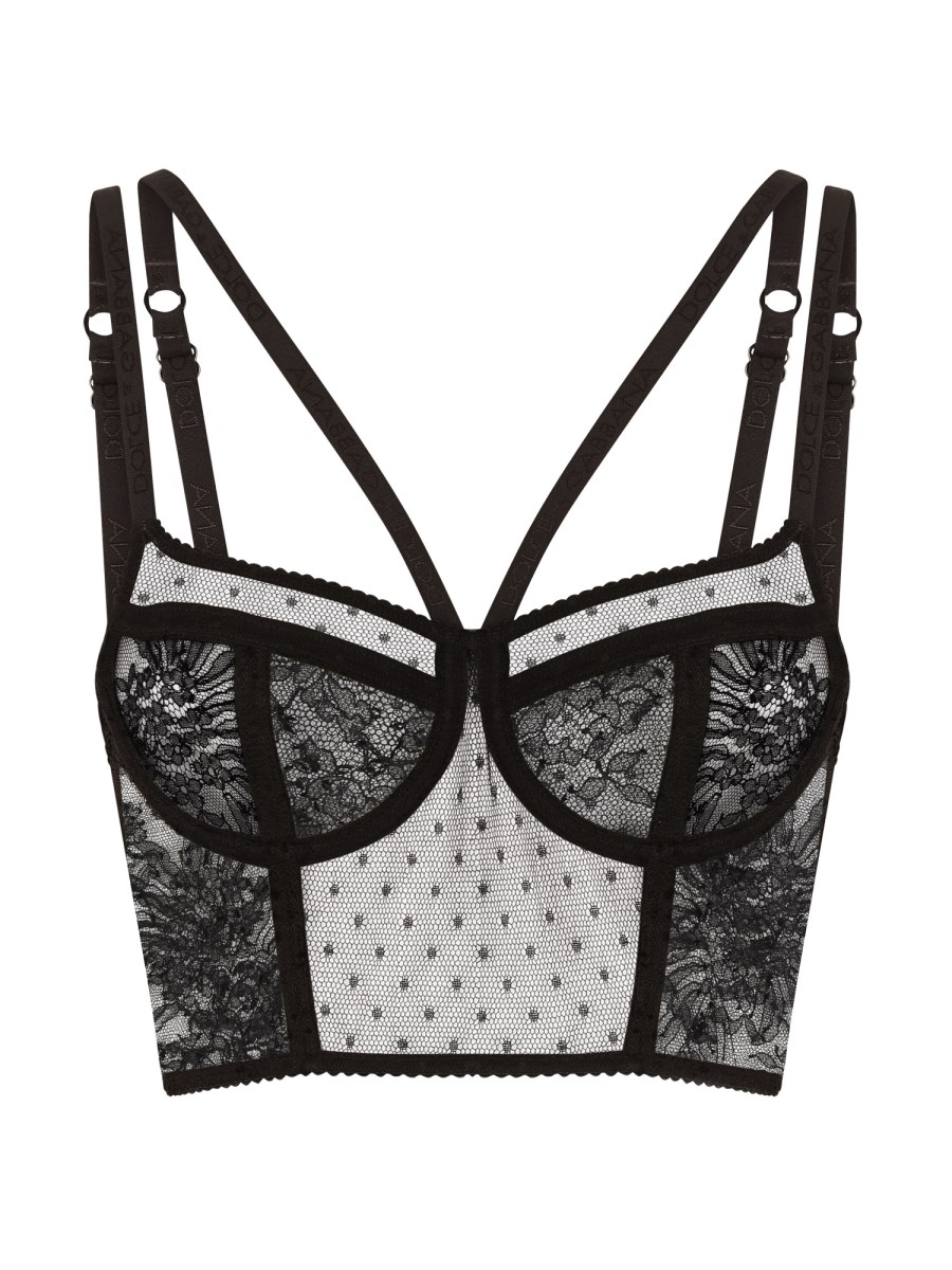 BUSTIER LINGERIE IN PIZZO