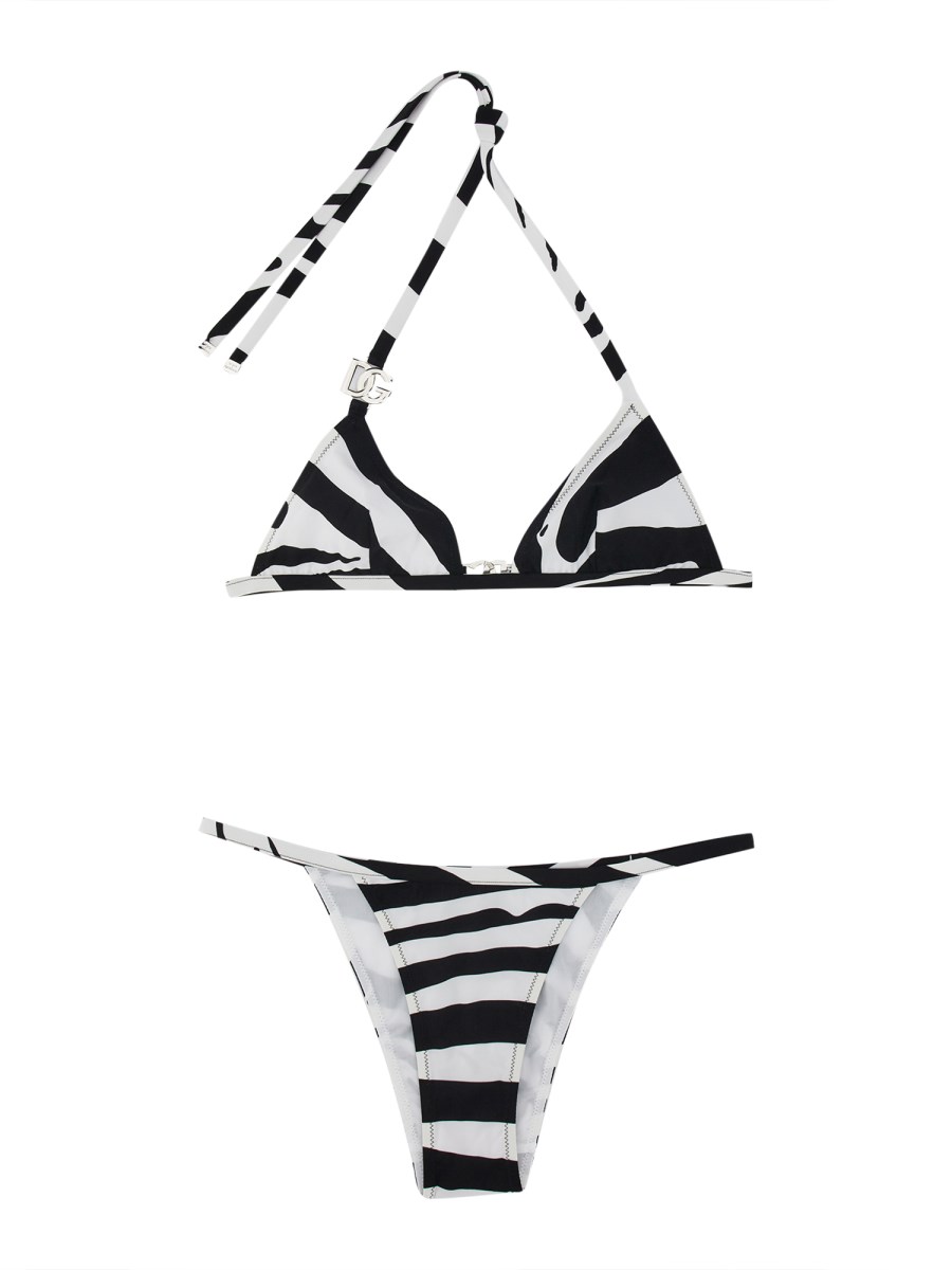 COSTUME BIKINI CON STAMPA A ZEBRA
