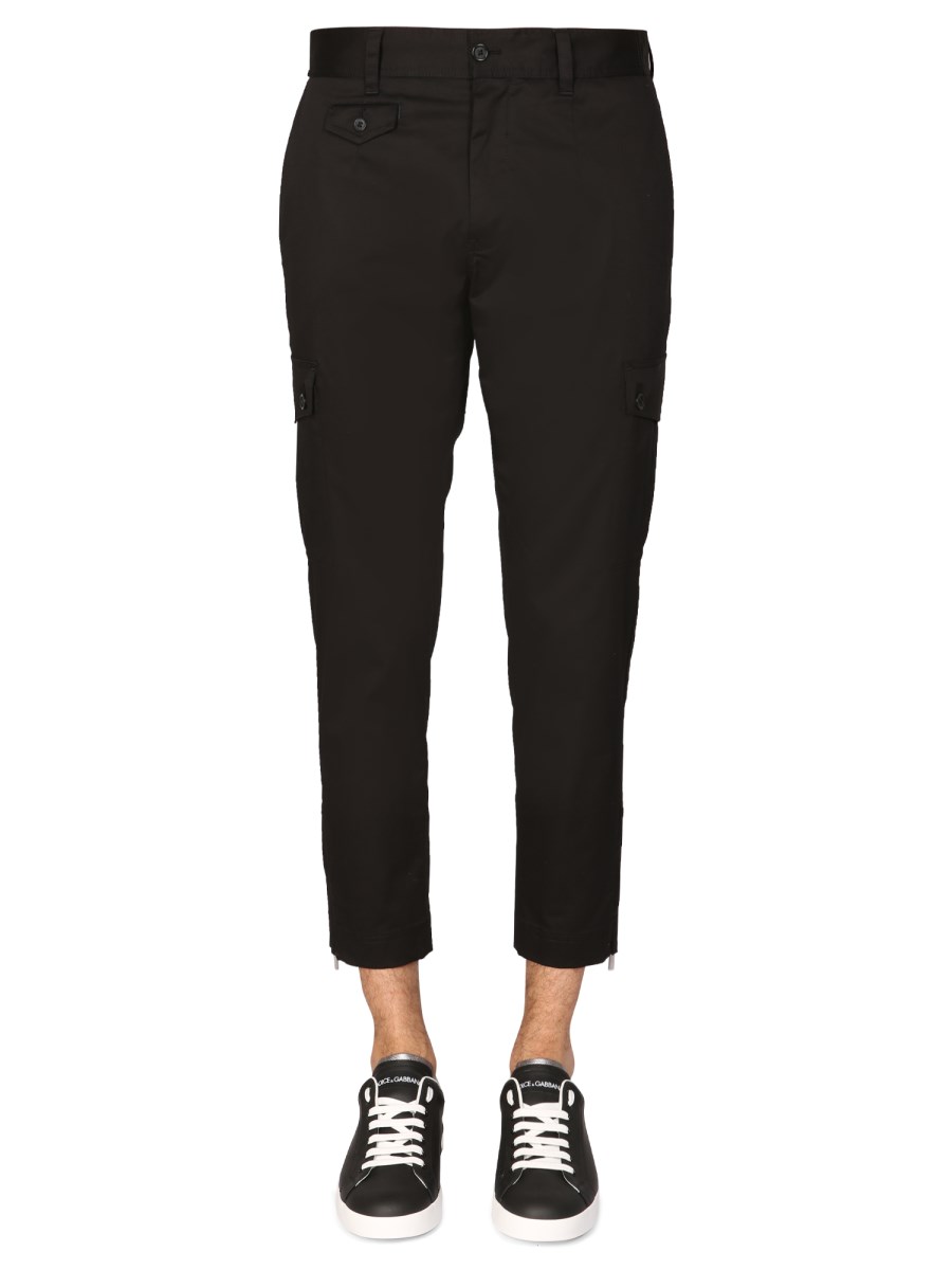 DOLCE & GABBANA - PANTALONE CARGO IN COTONE STRETCH - Eleonora Bonucci