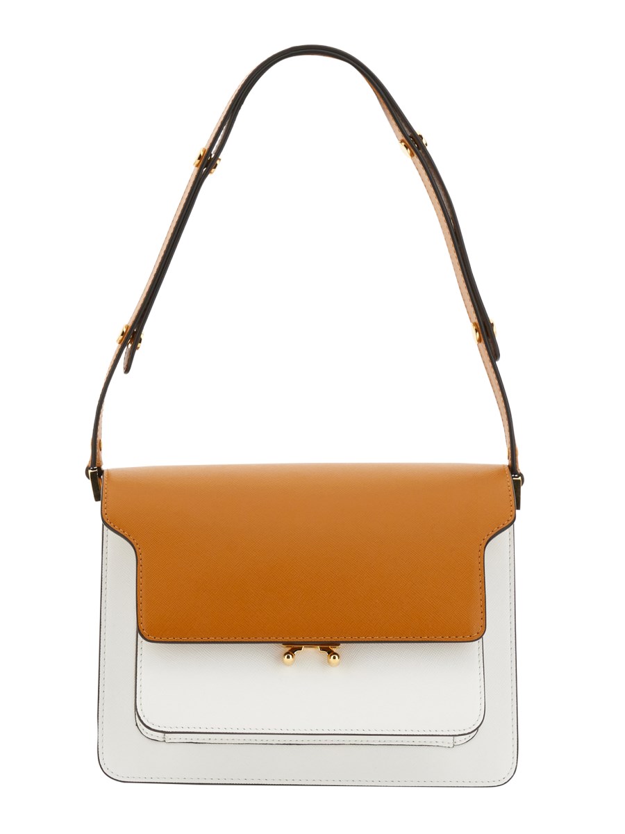 MARNI - MEDIUM SAFFIANO LEATHER TRUNK BAG - Eleonora Bonucci