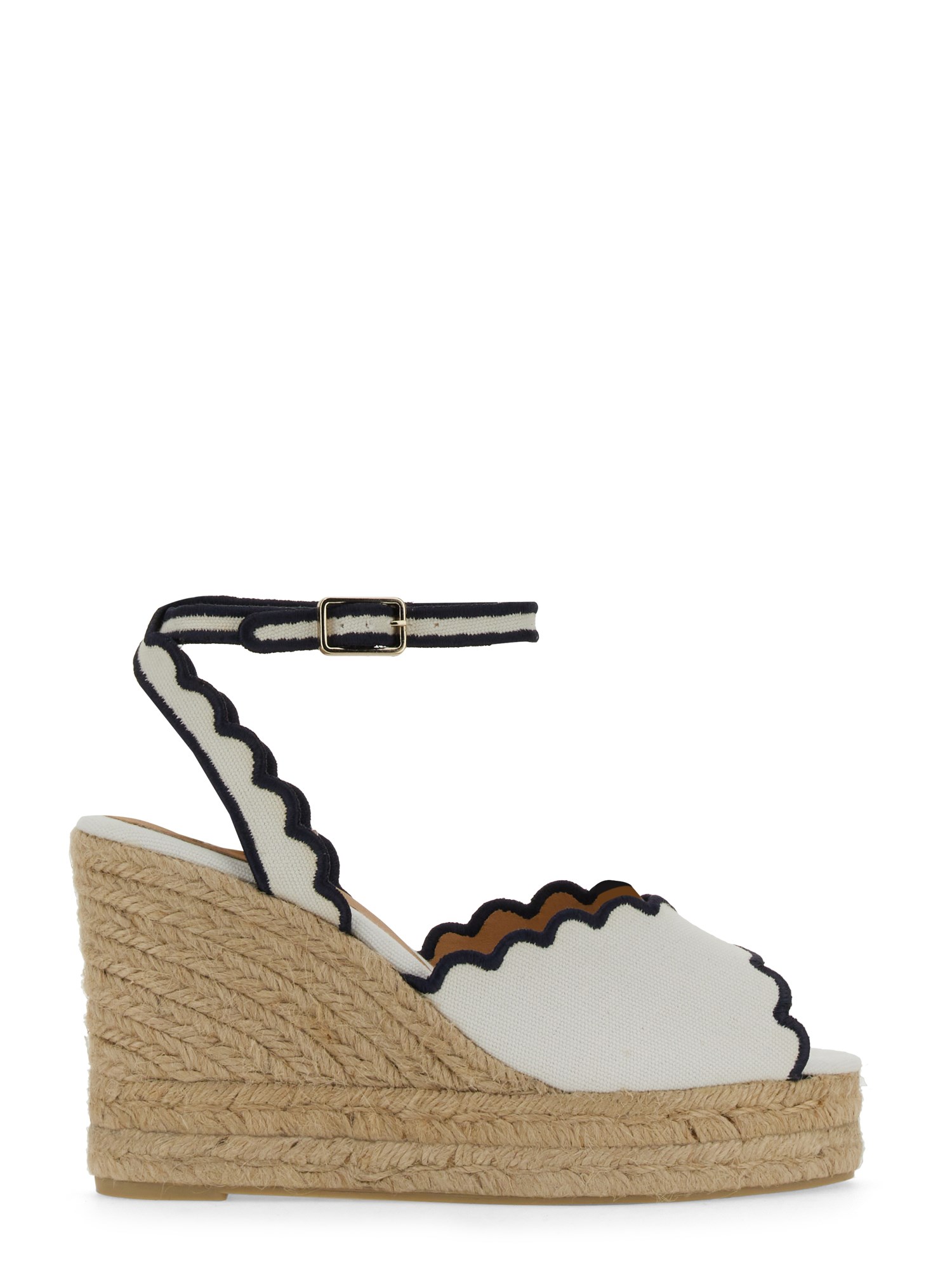 Shop Castaã±er Espadrille "brini/8ed/080" In White