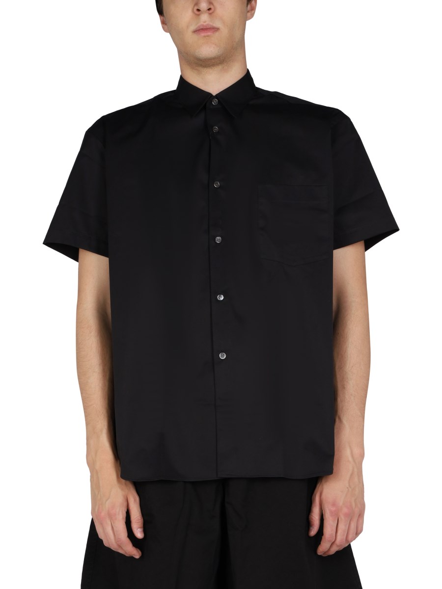 COMME DES GARCONS SHIRT CAMICIA CON TASCA IN COTONE