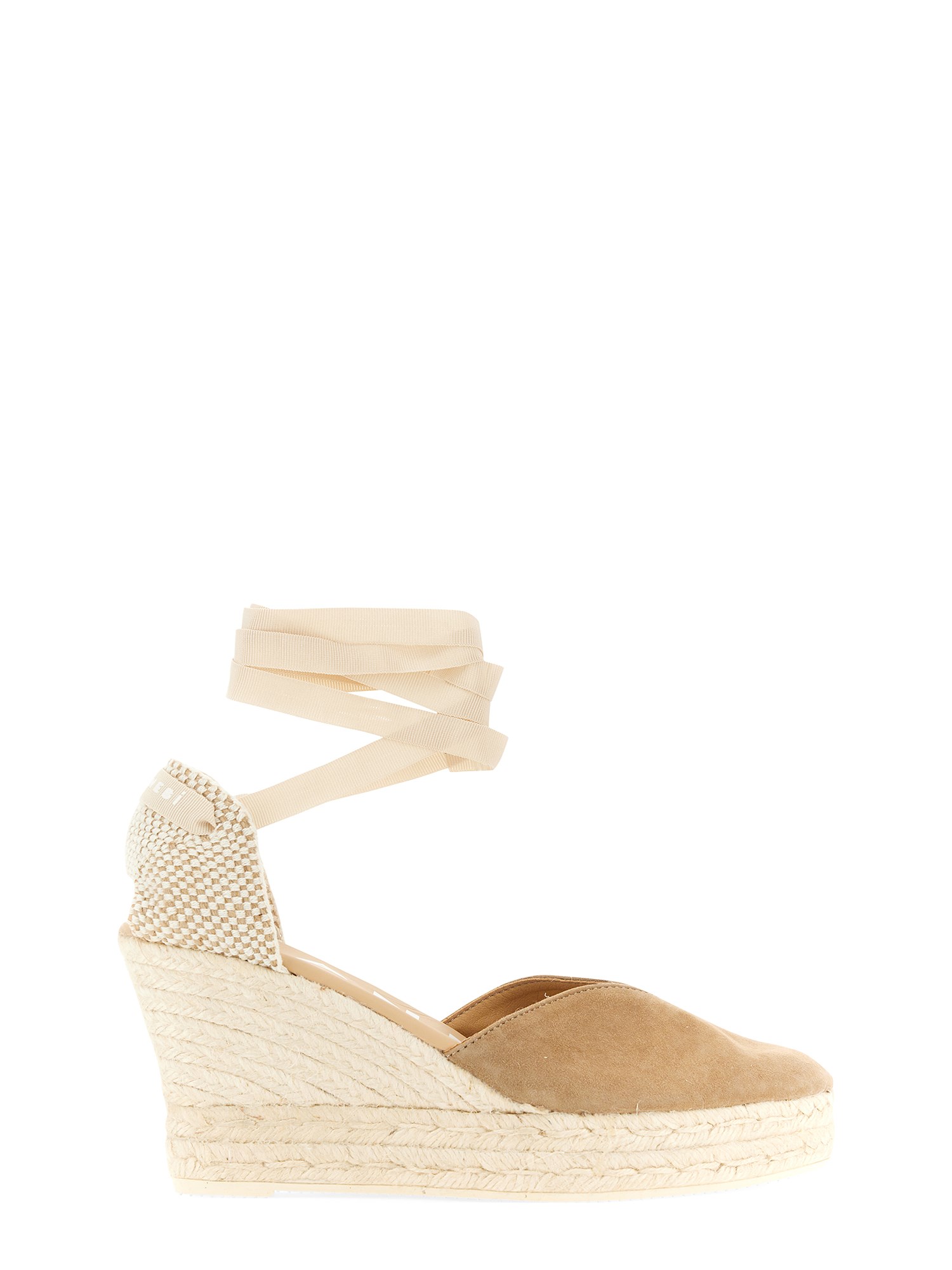 Shop Manebi Hamptons Sandal In Dove