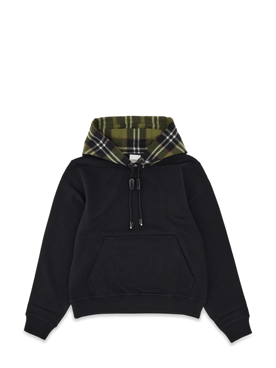 Burberry plaid hoodie best sale