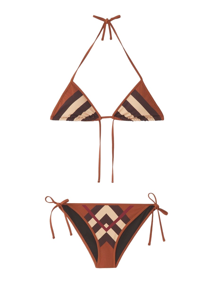 BURBERRY CHECK PATTERN BIKINI SWIMSUIT Eleonora Bonucci