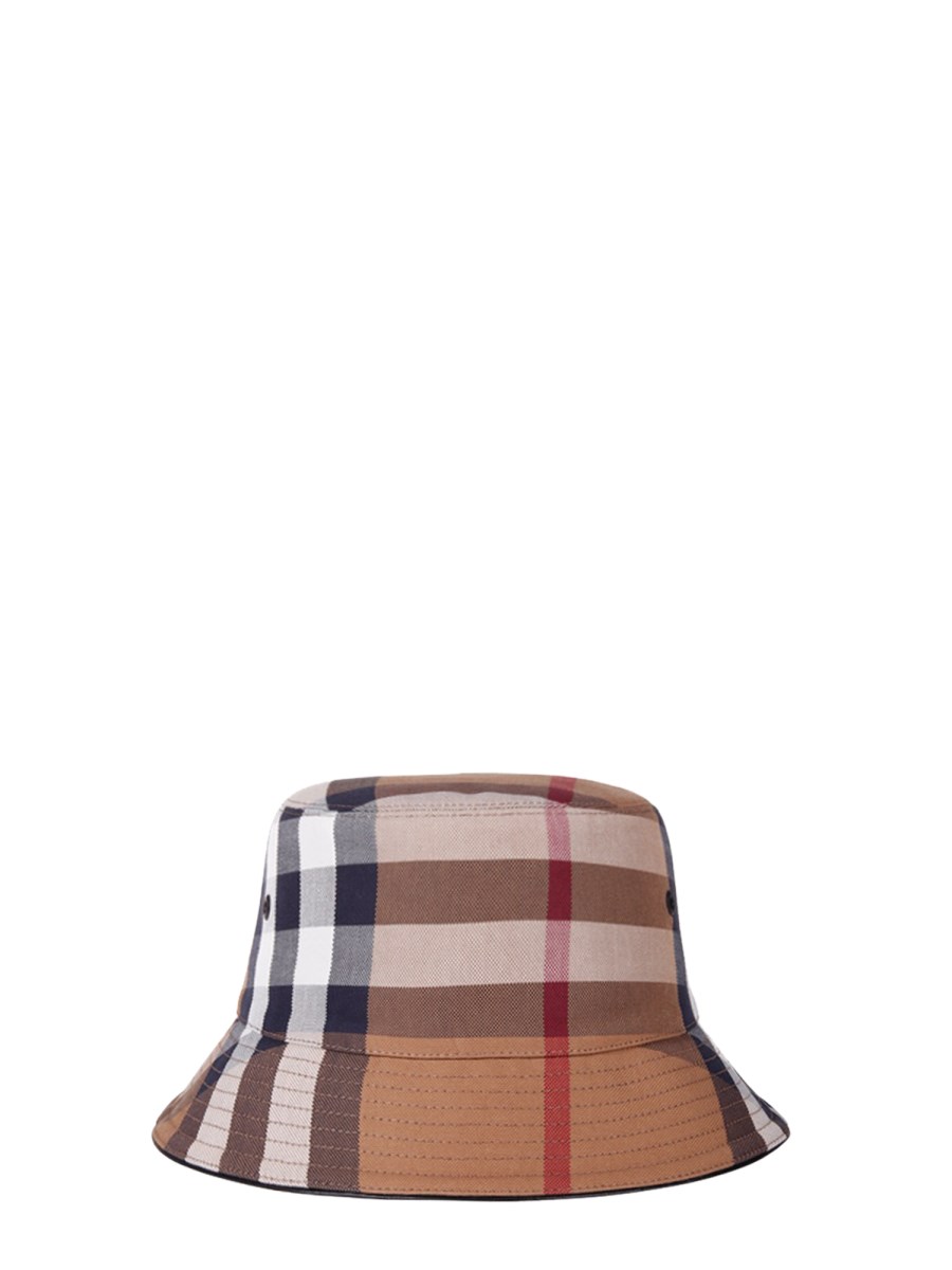 Burberry check outlet hat