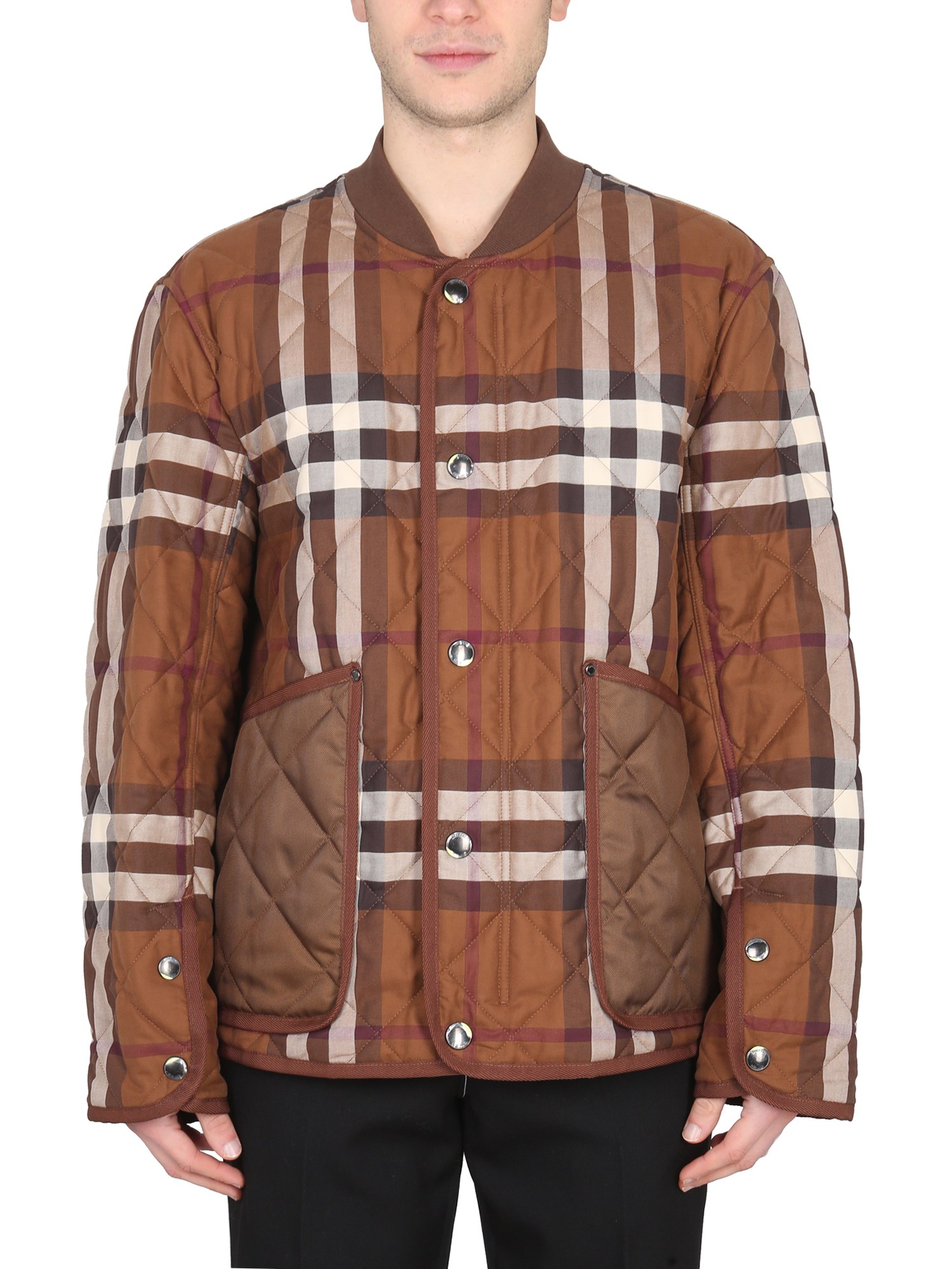 burberry tartan pattern jacket