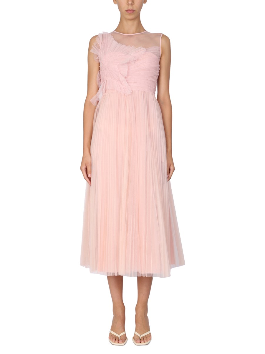 RED VALENTINO - TULLE DRESS WITH STAR PATTERN - Eleonora Bonucci