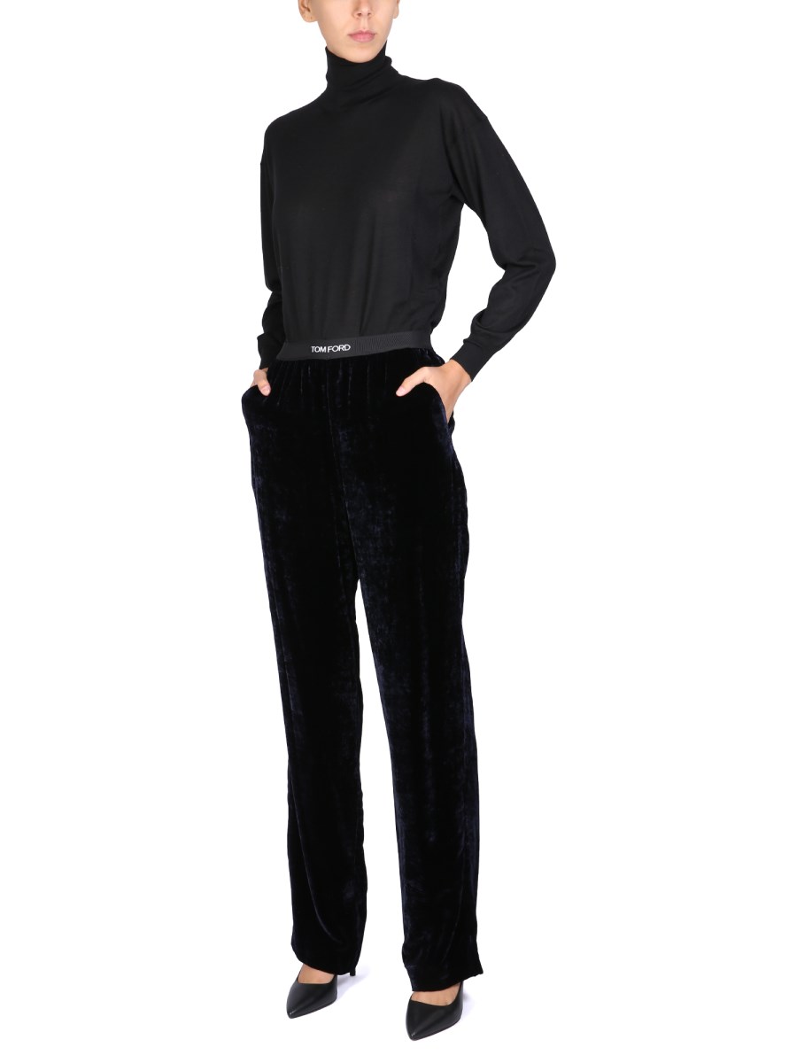 TOM FORD - VELVET PJ PANTS - Eleonora Bonucci