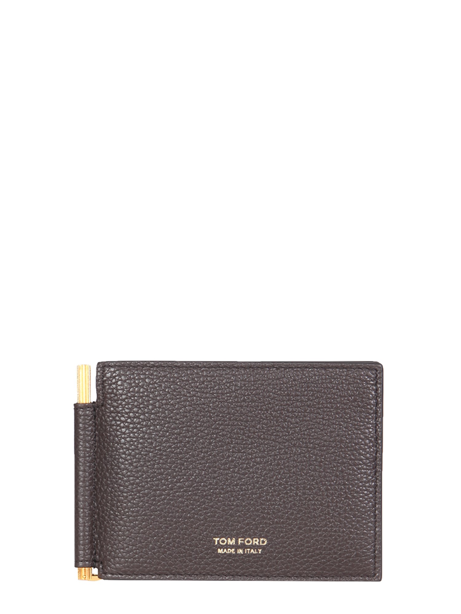 Tom Ford T Line Wallet With Money Clip In Brown | ModeSens