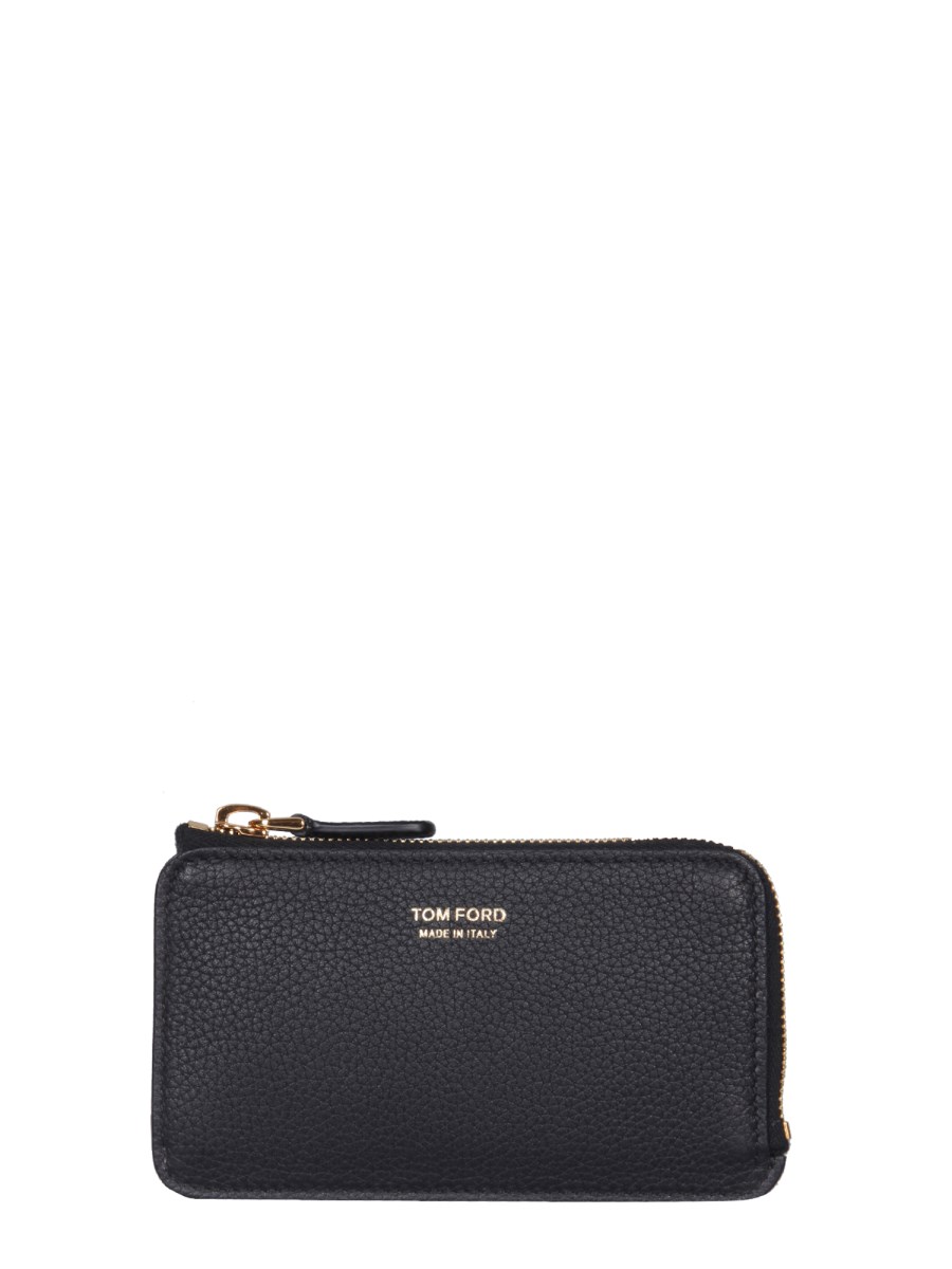 TOM FORD - LEATHER WALLET WITH LOGO - Eleonora Bonucci