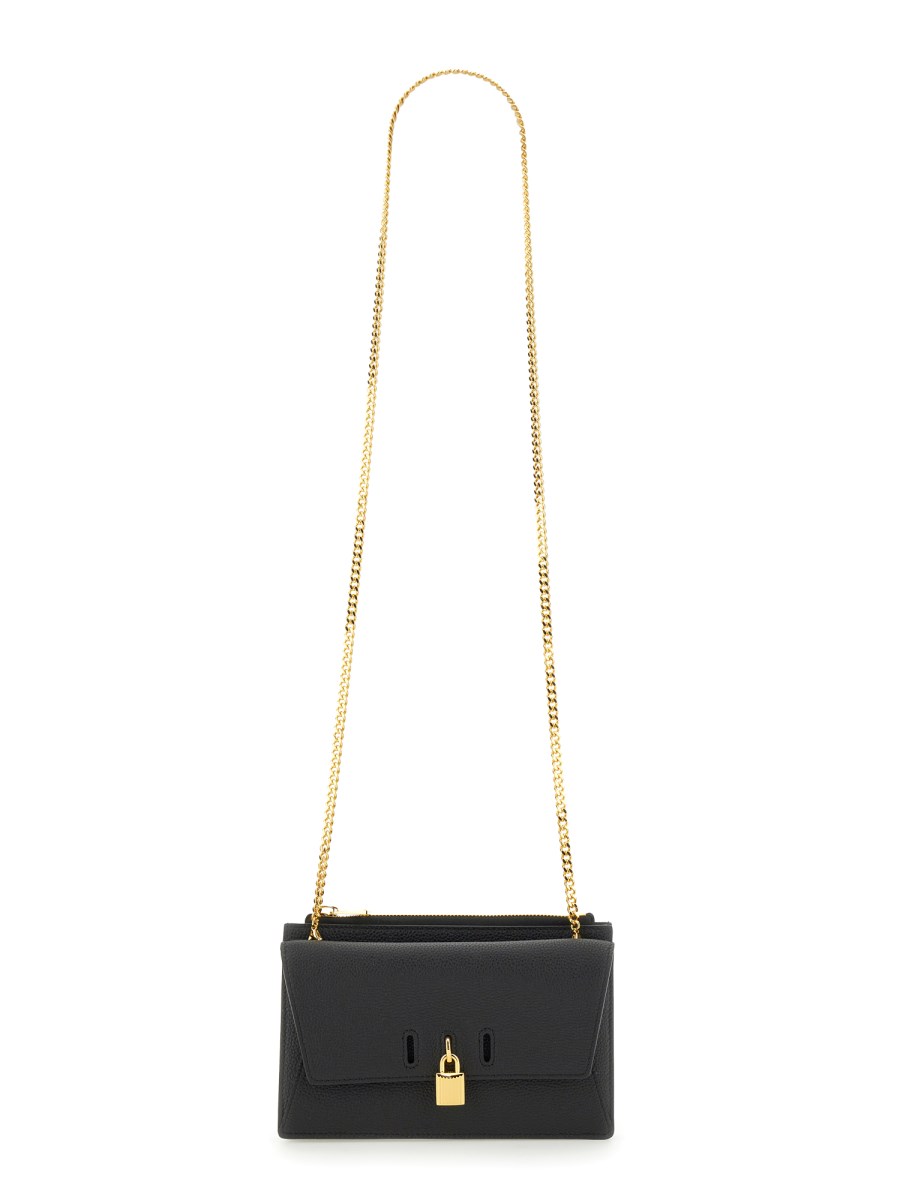 TOM FORD - MINI LEATHER BAG WITH PADLOCK - Eleonora Bonucci