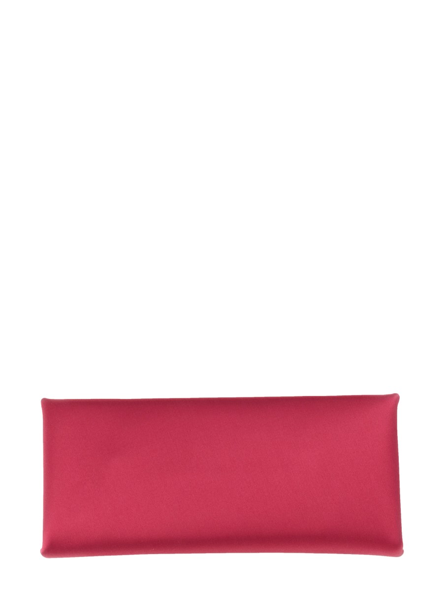 Tom Ford Ava Satin Clutch Bag Crimson Pink