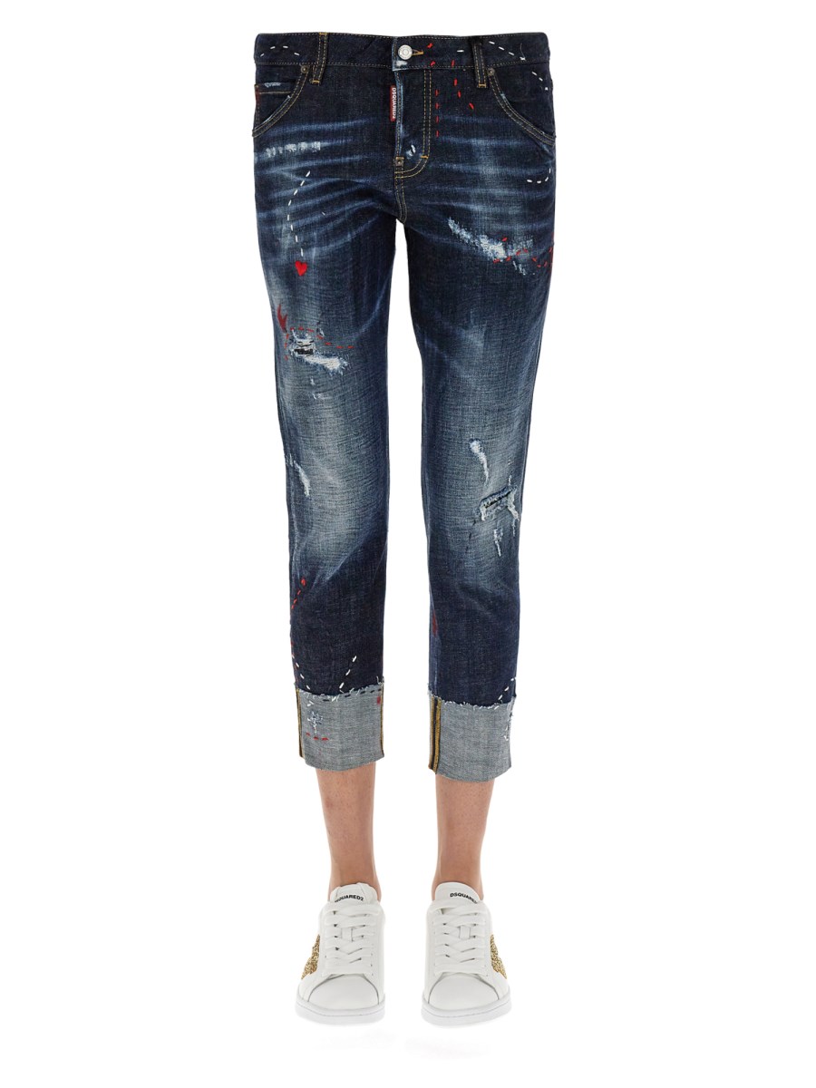 Dsquared cool girl cropped sales jeans