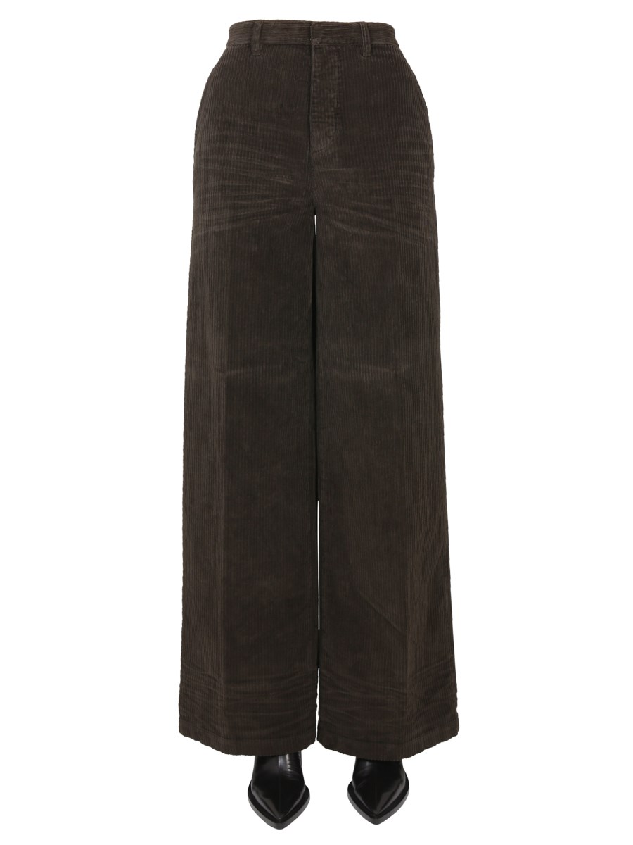 DSQUARED PANTALONE WIDE LEG A COSTE