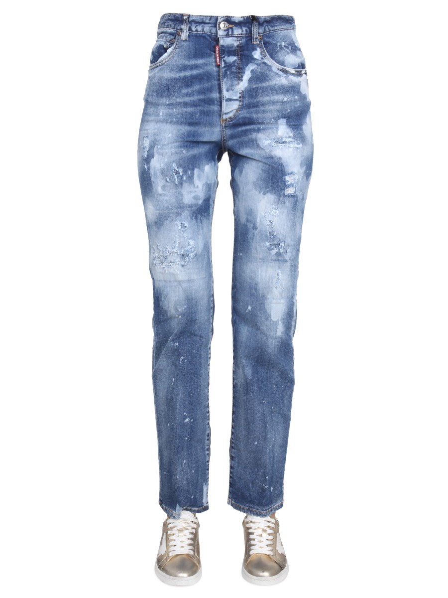 DSQUARED JEANS IN DENIM DI COTONE STRETCH