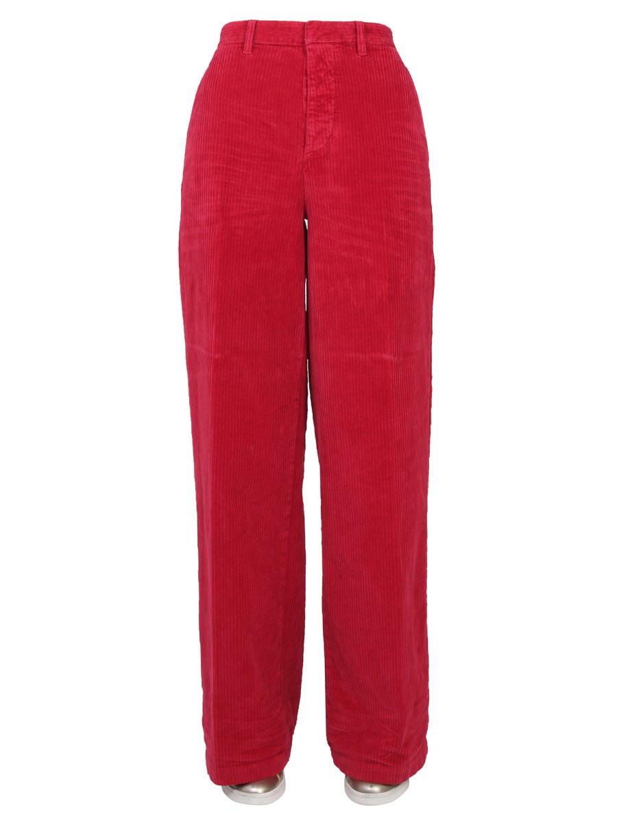 DSQUARED PANTALONE WIDE LEG A COSTE