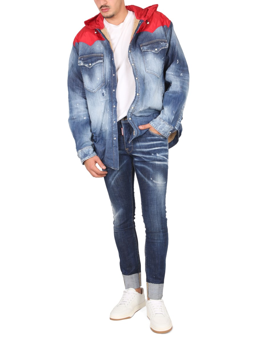 Chemise en best sale jeans dsquared