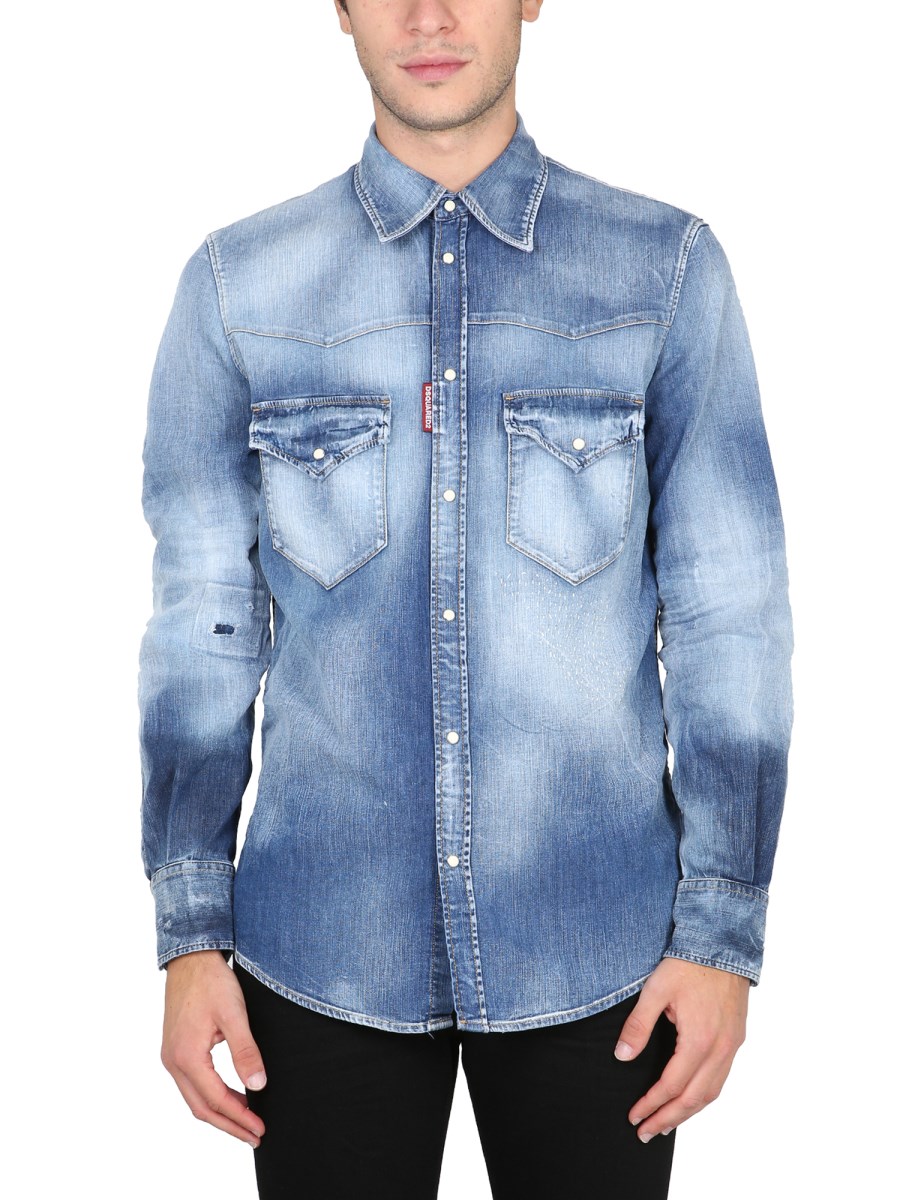 Camicia jeans clearance dsquared