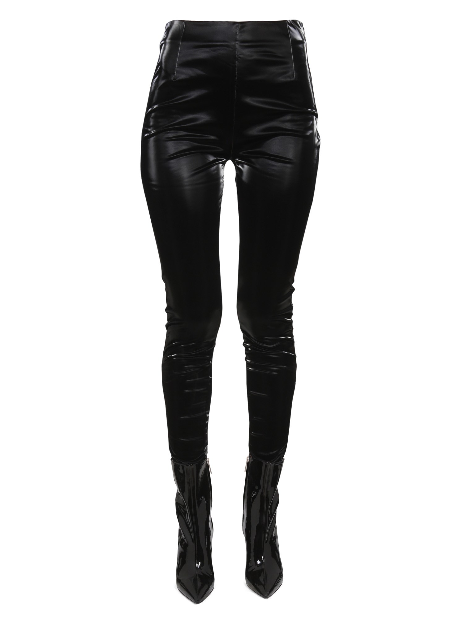 Shop Rotate Birger Christensen Vinyl Leggings In Black