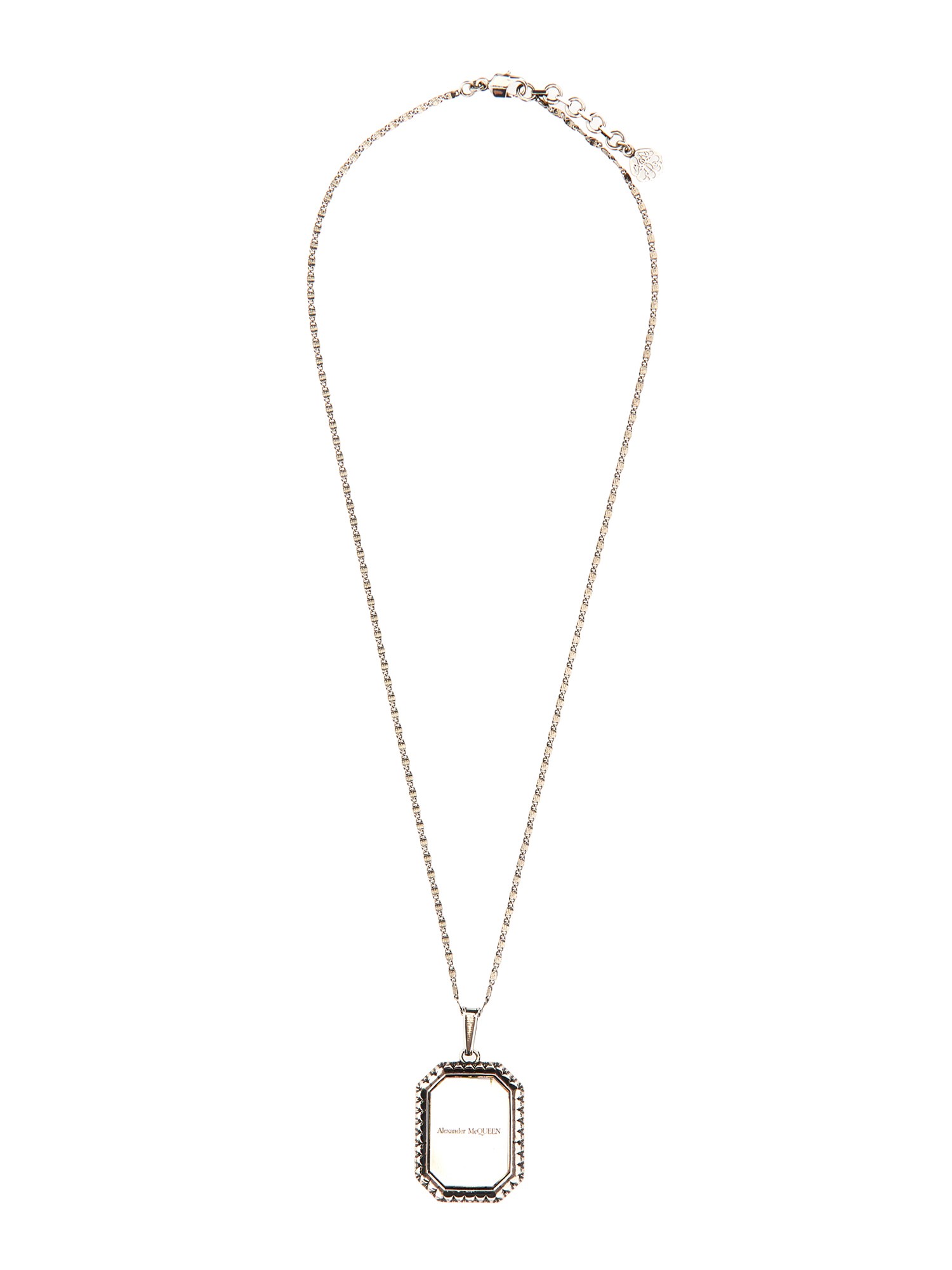 alexander mcqueen necklace with logo pendant